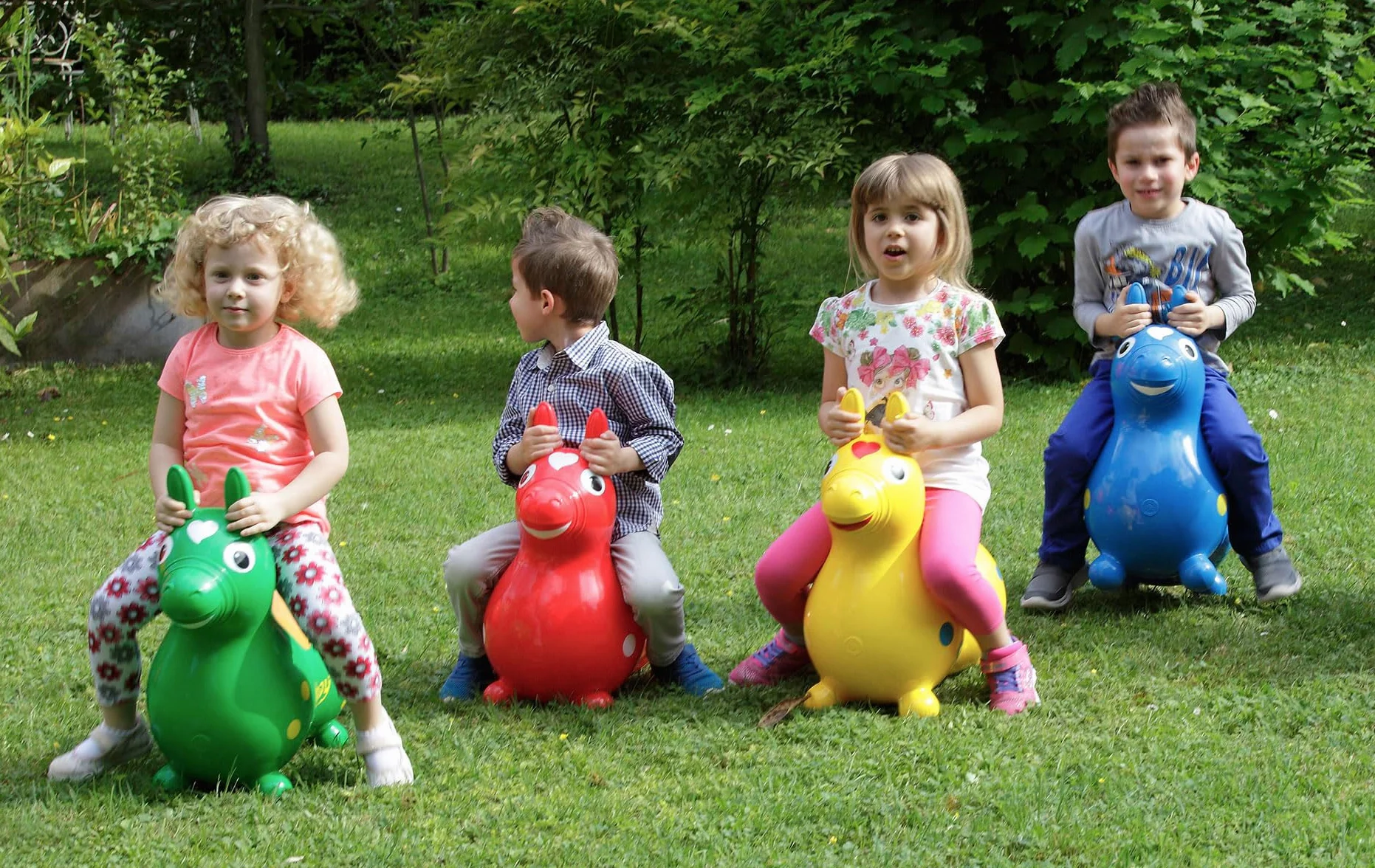Gymnic 2089091 Koń Do Skakania Rody, Niebieski, 54cm