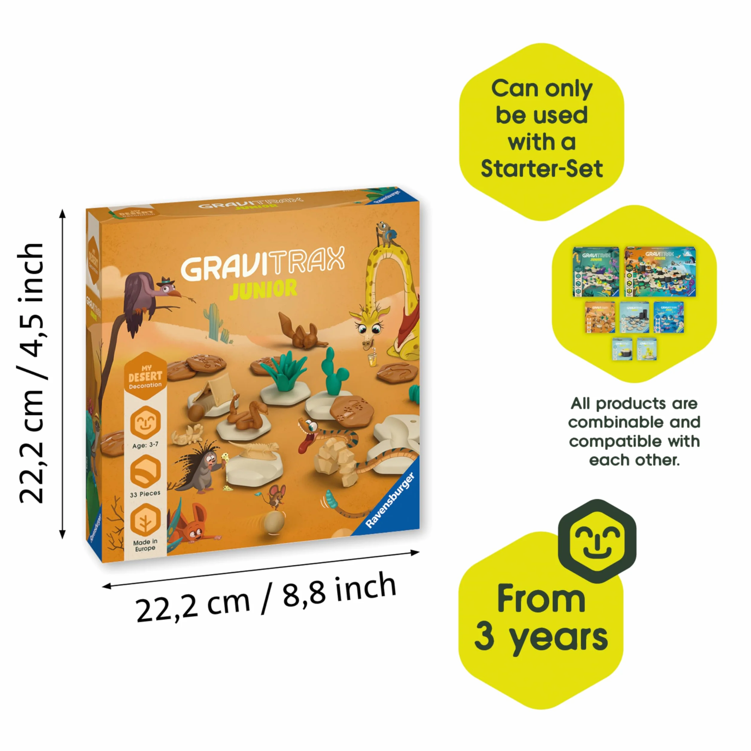 Ravensburger Gravitrax Junior Zestaw Uzupełniający Pustynia