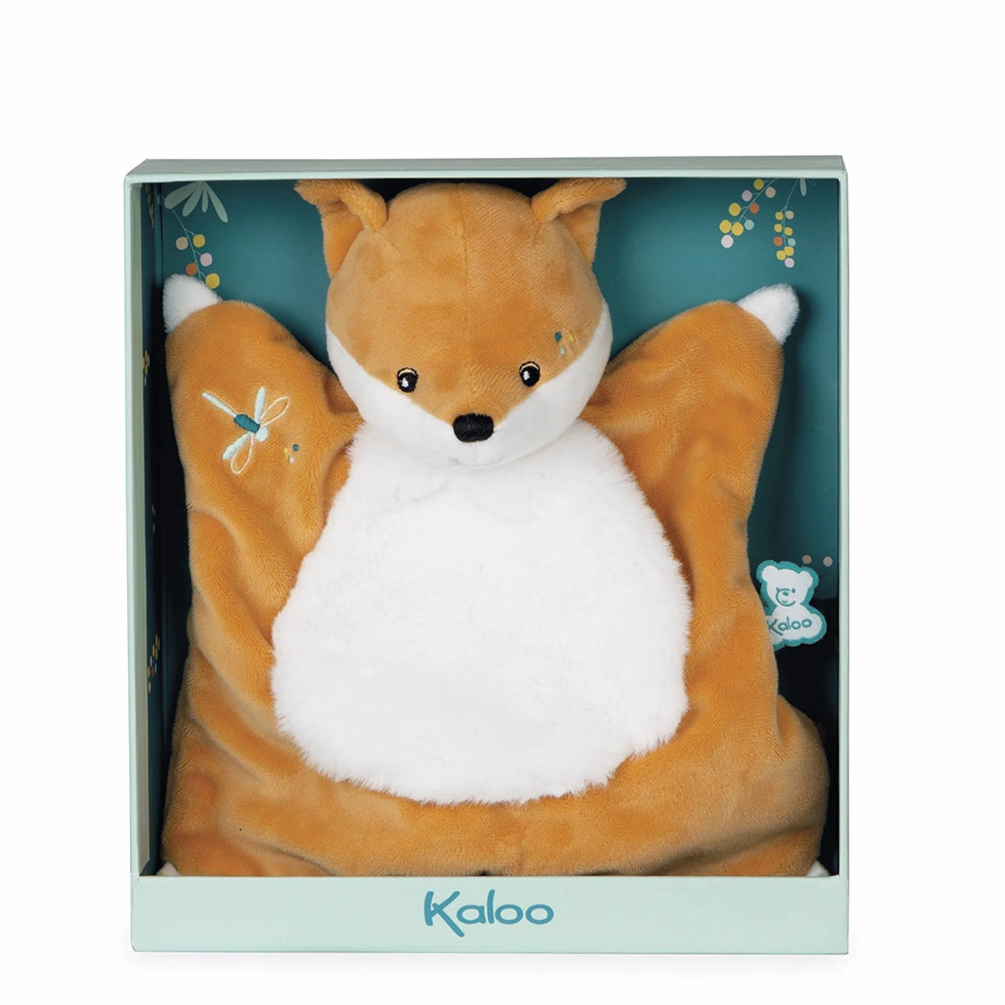 Kaloo FRIPONS - SQUARE DOUDOU FOX LEONARD - 20CM