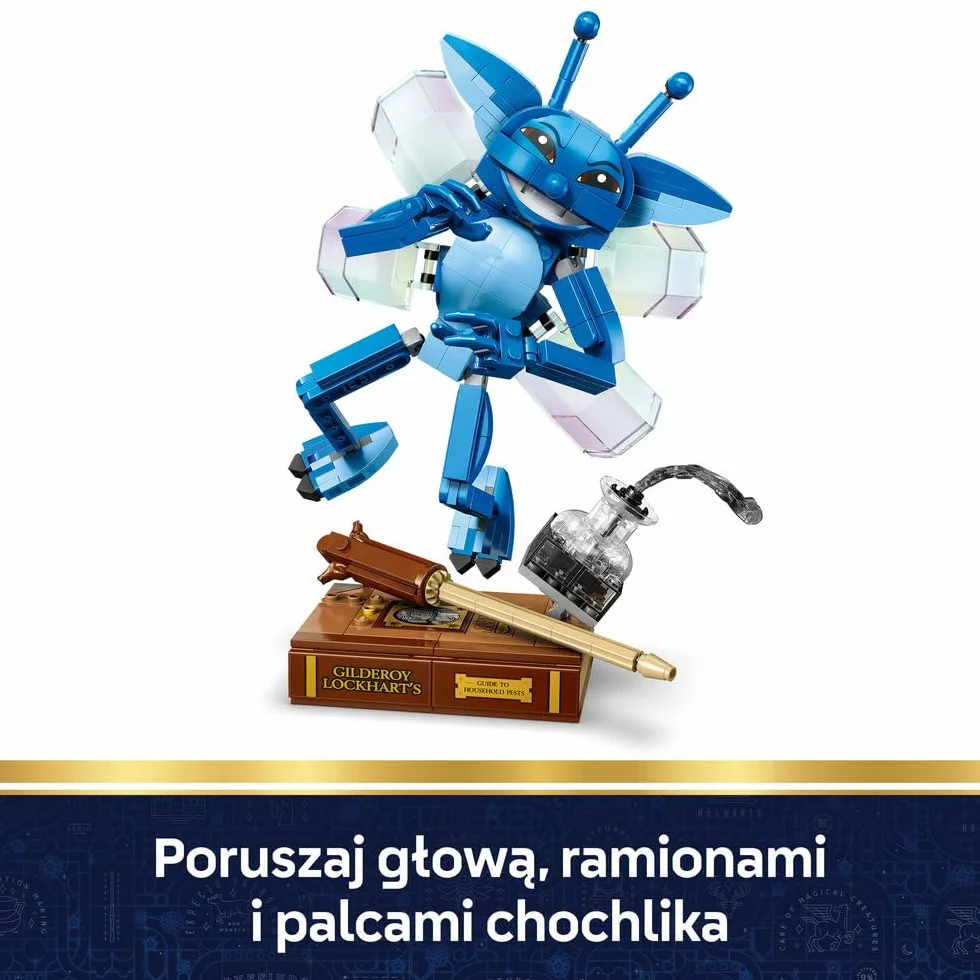 LEGO Harry Potter Chochlik kornwalijski, ruchoma figurka do zbudowania, zabawka dla dzieci i pomysł na prezent dla dziewczynek i chłopców wieku od 8 lat, dekoracja do pokoju dziecięcego 76461