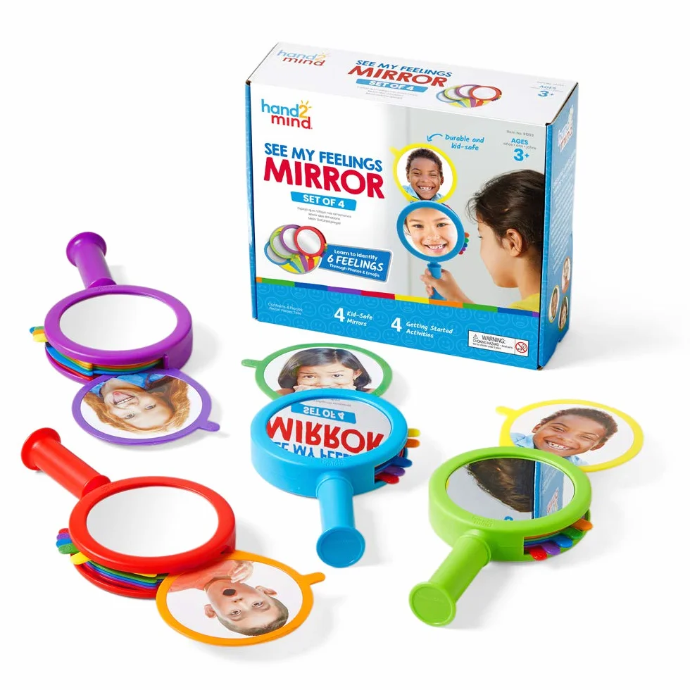 Learning Resources hand2mind Widziec Mój uczucia Lustro 4-Kawałek Zestaw