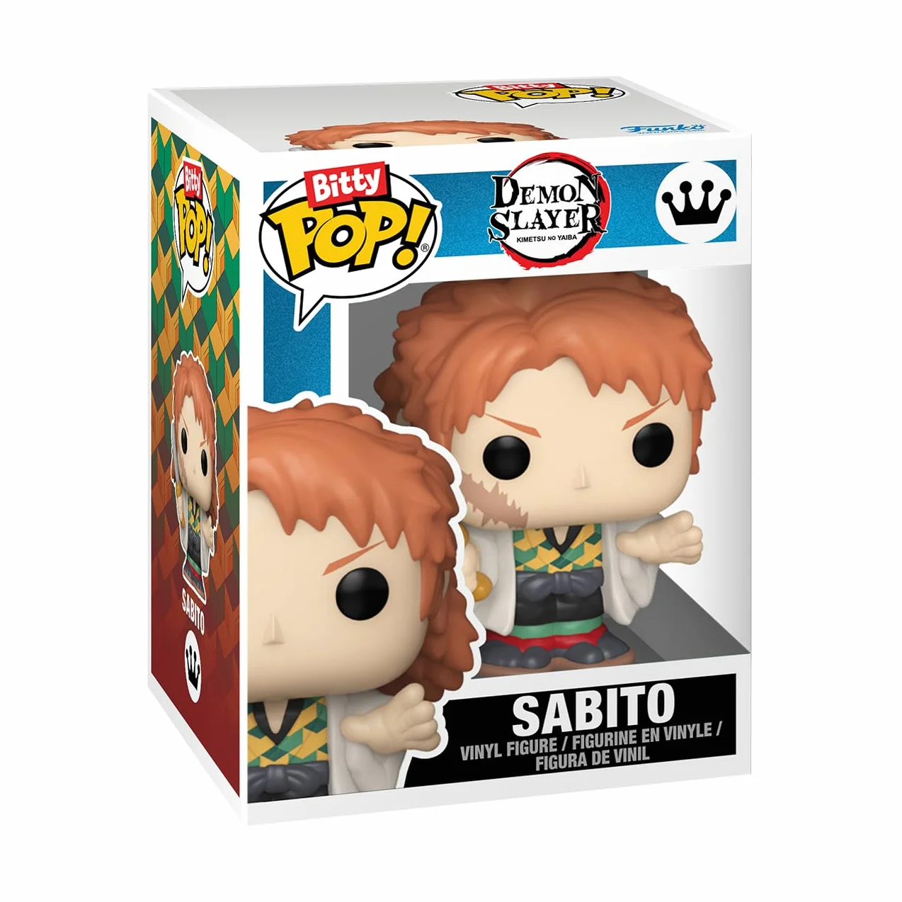 Funko Bitty POP! Demon Slayer- Tanjiro - 4 sztuki - 0,9 cala (2,2 cm) do kolekcjonowania - półka na wyświetlacz z możliwością układania w stos - pomysł na prezent - na torebki imprezowe - nakładka na