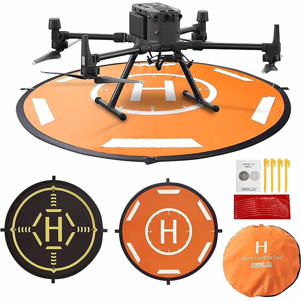 MMOBIEL Universal Drone Landing, Wodoodporna HEPAD 55 cm / 21,6 cali dla dronów RC, helikopter, DJI Mavic Mini 2 / Zoom/Air Fly 2 / Phantom/FPV/Inspire