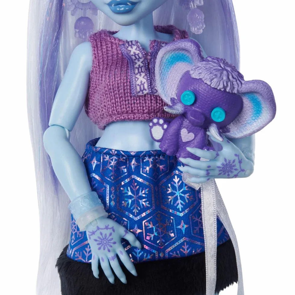 Monster High Straszyrelaks self-care Abbey Bominable Zestaw lalka i akcesoria-niespodzianki JHK44