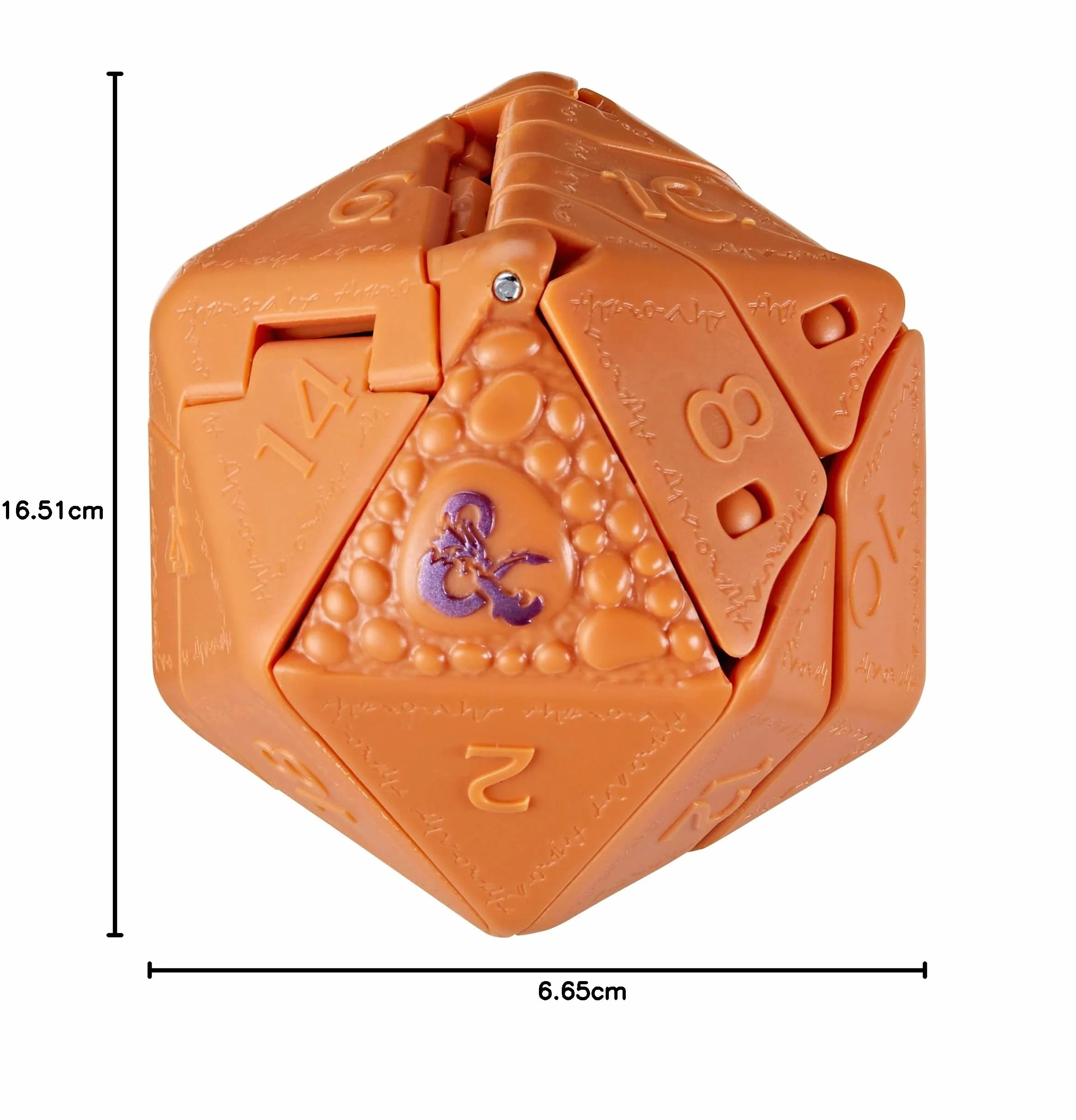 Hasbro - Dungeons & Dragons Avalon Hill, Dicelings Beholder, Monstruo D&D Coleccionable, Dado d20 Gigante Que se Convierte en Figura de acción, Dados para Juego de rol,F5213