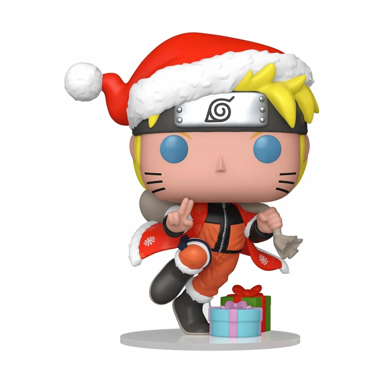 Funko Pop! Plus: Naruto Shippuden - Naruto Uzumaki - Holiday - kolekcjonerska figurka winylowa - pomysł na prezent - oficjalny towar - zabawki dla dzieci i dorosłych - fani anime - modelka dla
