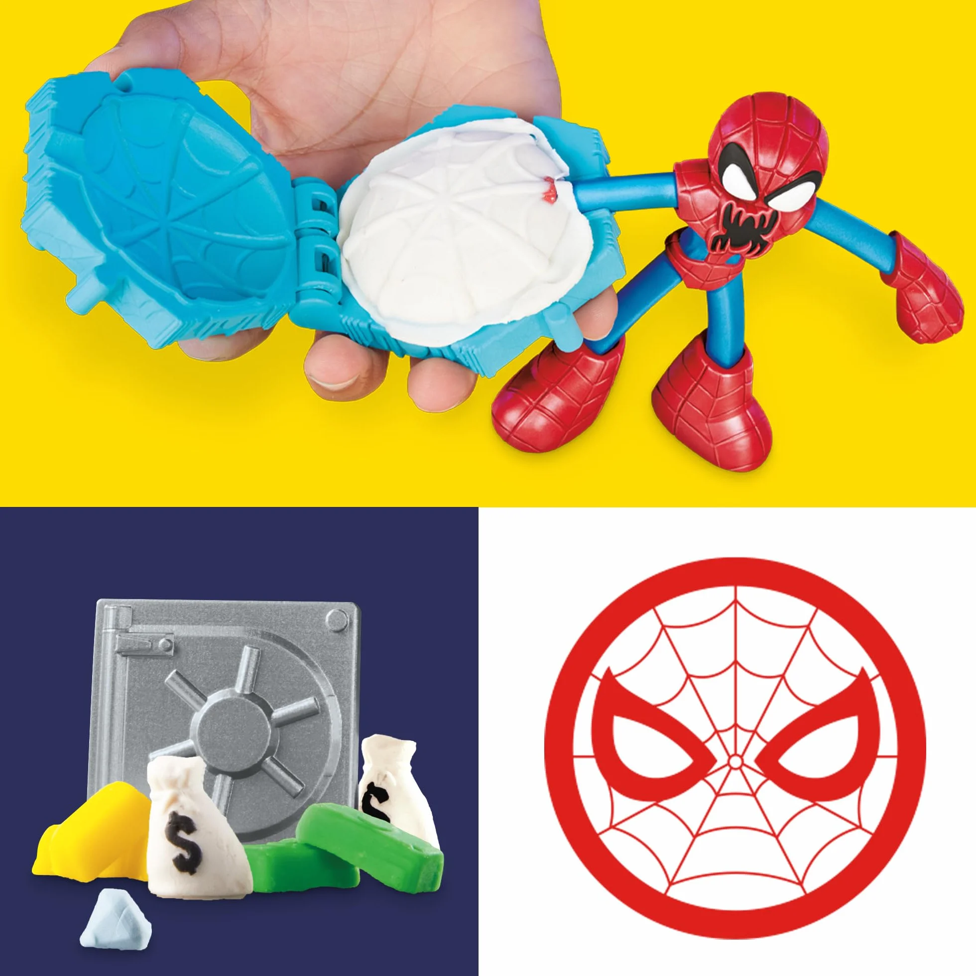 Zestaw do zabawy Play-Doh Marvel Spider-Man Walcz, strzelaj i przecinaj