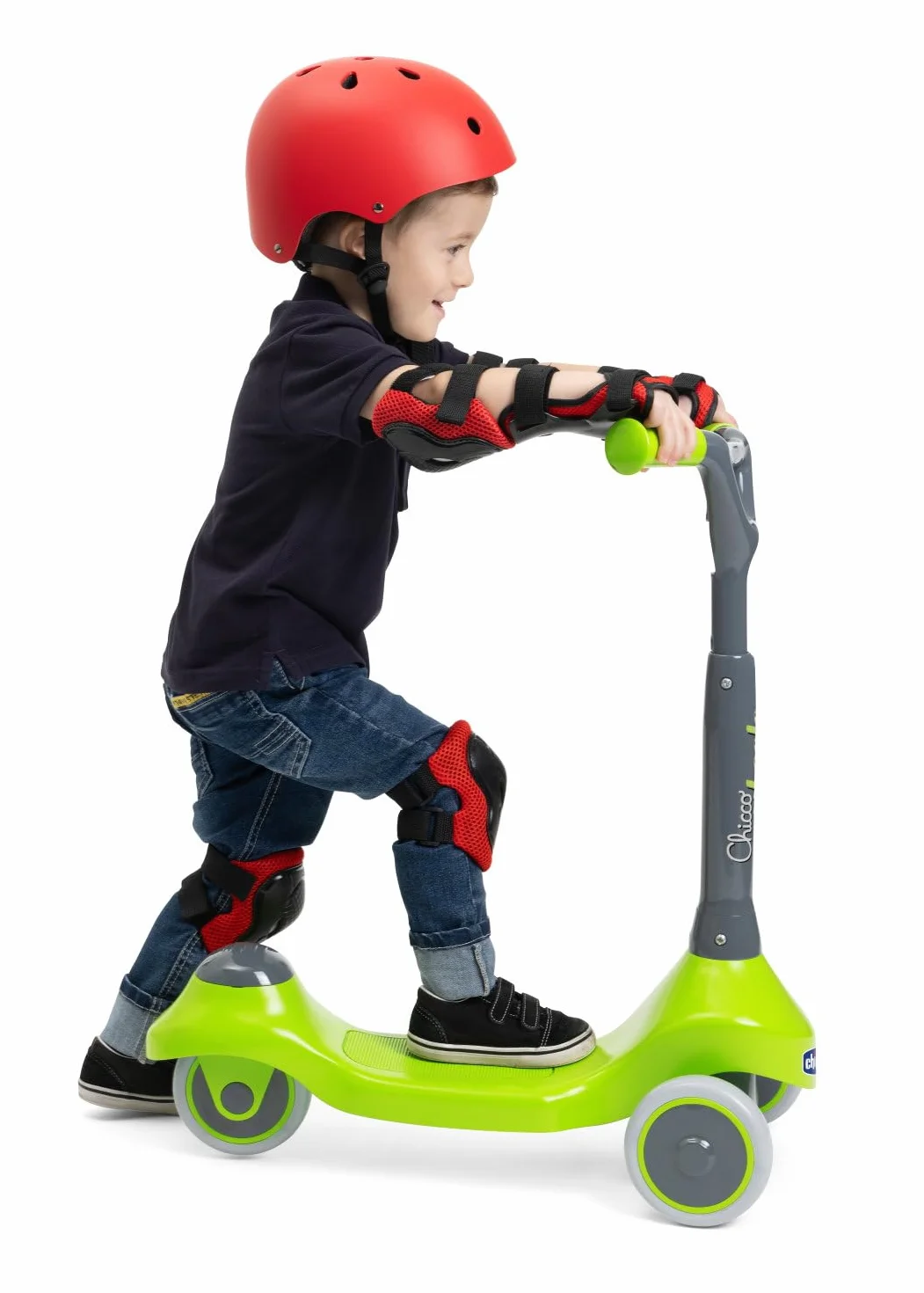 Chicco Hulajnoga dziecięca My First Scooter, 3 gumowane koła, antypoślizgowa, 2-4 lata, 20 kg