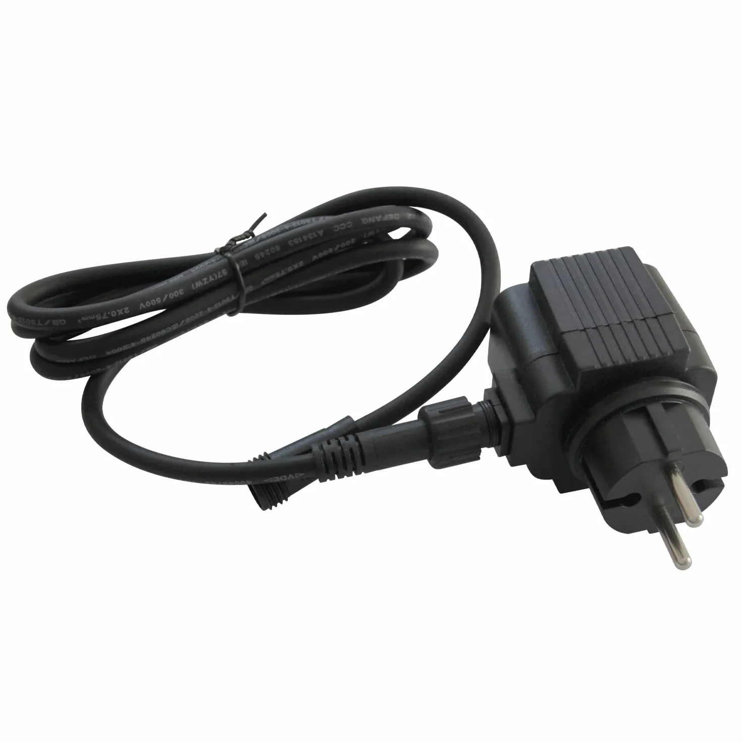 LIGHTEU, Adapter AC/AC TDC DE-21-12 W Zasilacz sieciowy 12 V AC 1,75 Amp 21 VA Transformator z przedłużaczem IP44