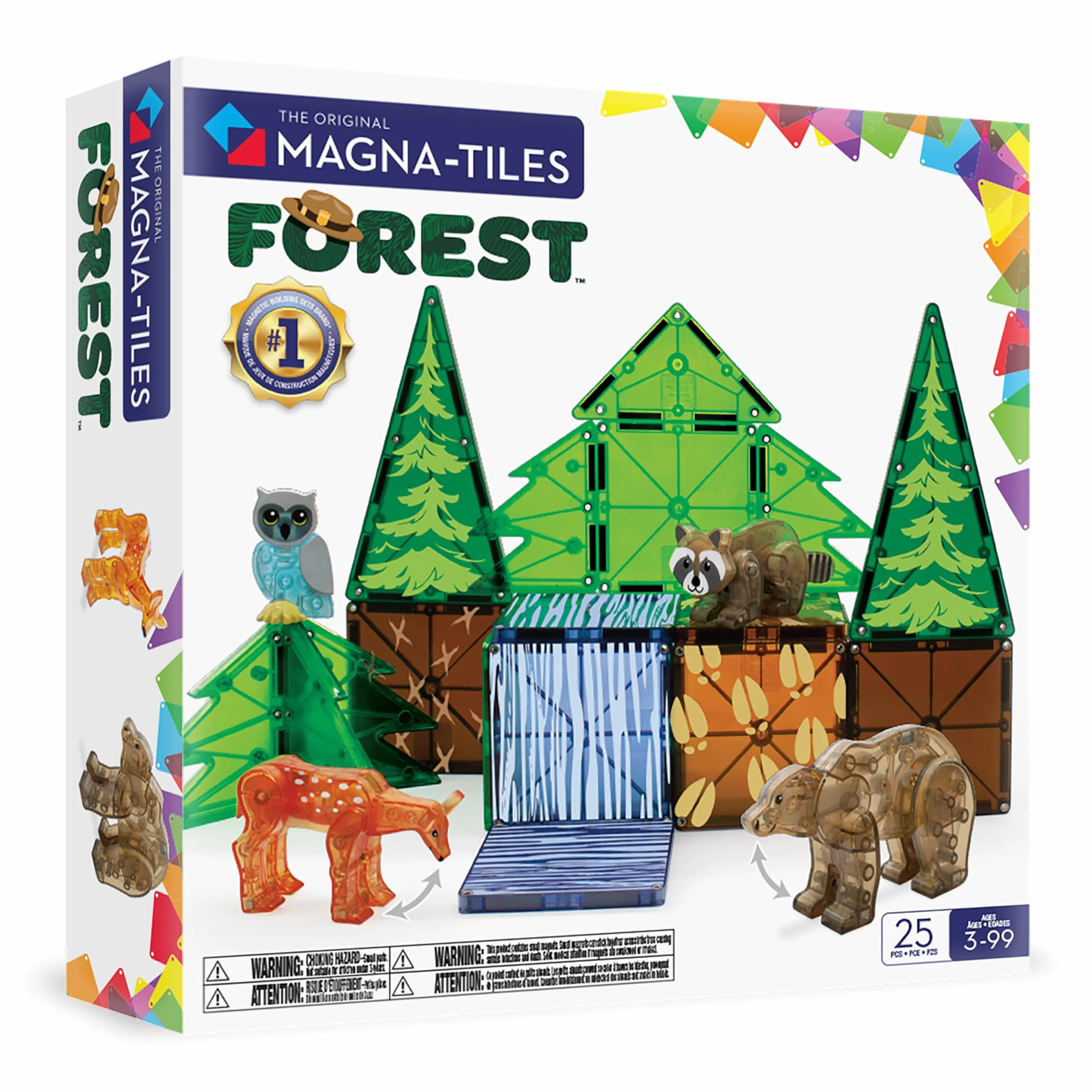 Magna-Tiles Forest Animals zestaw 25 szt.