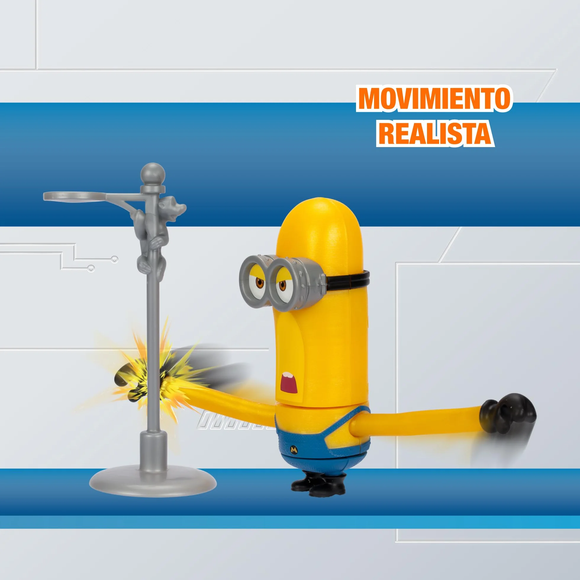 DM4 Despicable Me 4, figurka Minion Tim, figurka akcji, w tym unikalny dodatek mojego ulubionego złoczyńcy, rozmiar 10 cm, wiek 3 lat, gwiazda (MN403200)