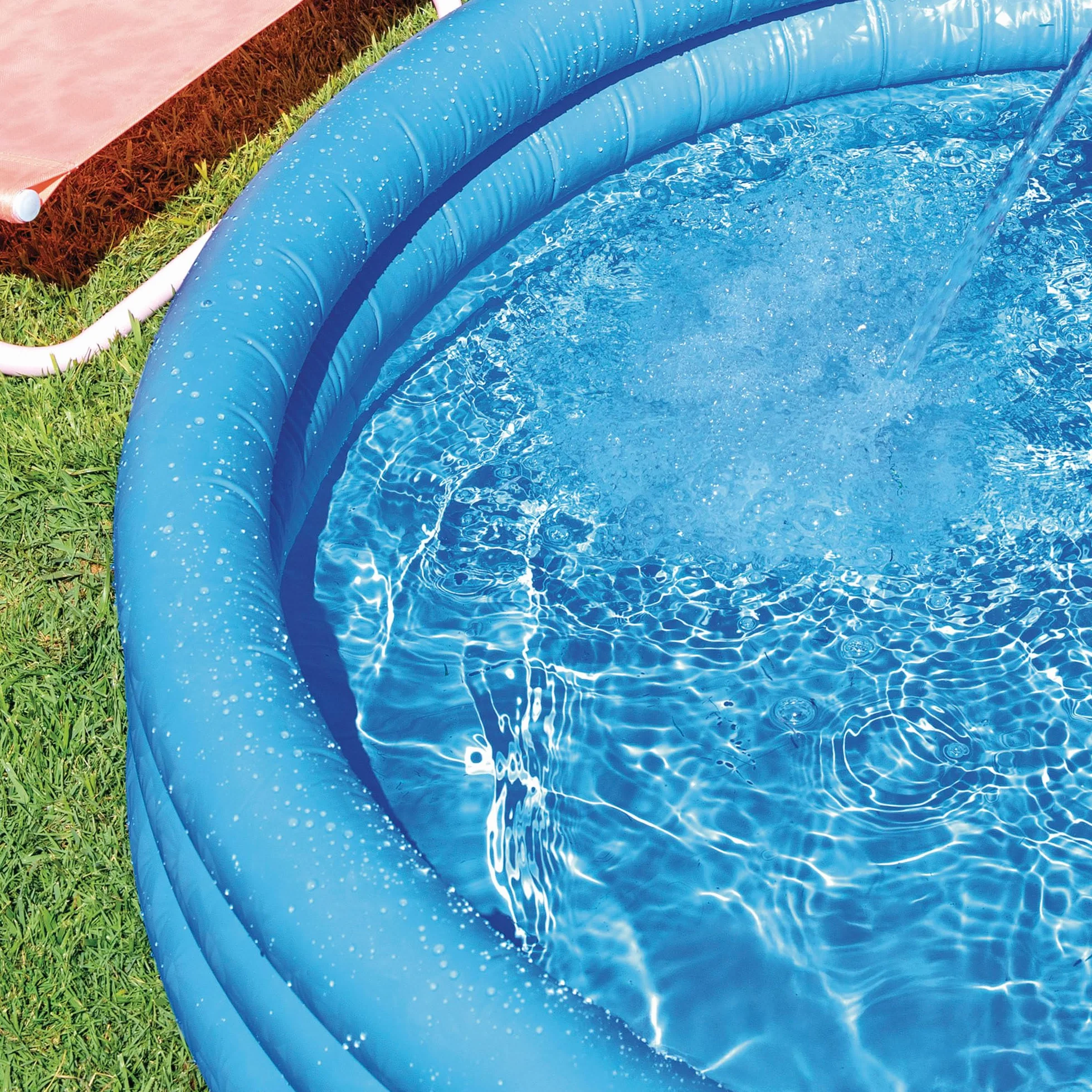 Intex Crystal Blue Three Ring Inflatable Paddling Pool 1.14m x 25cm