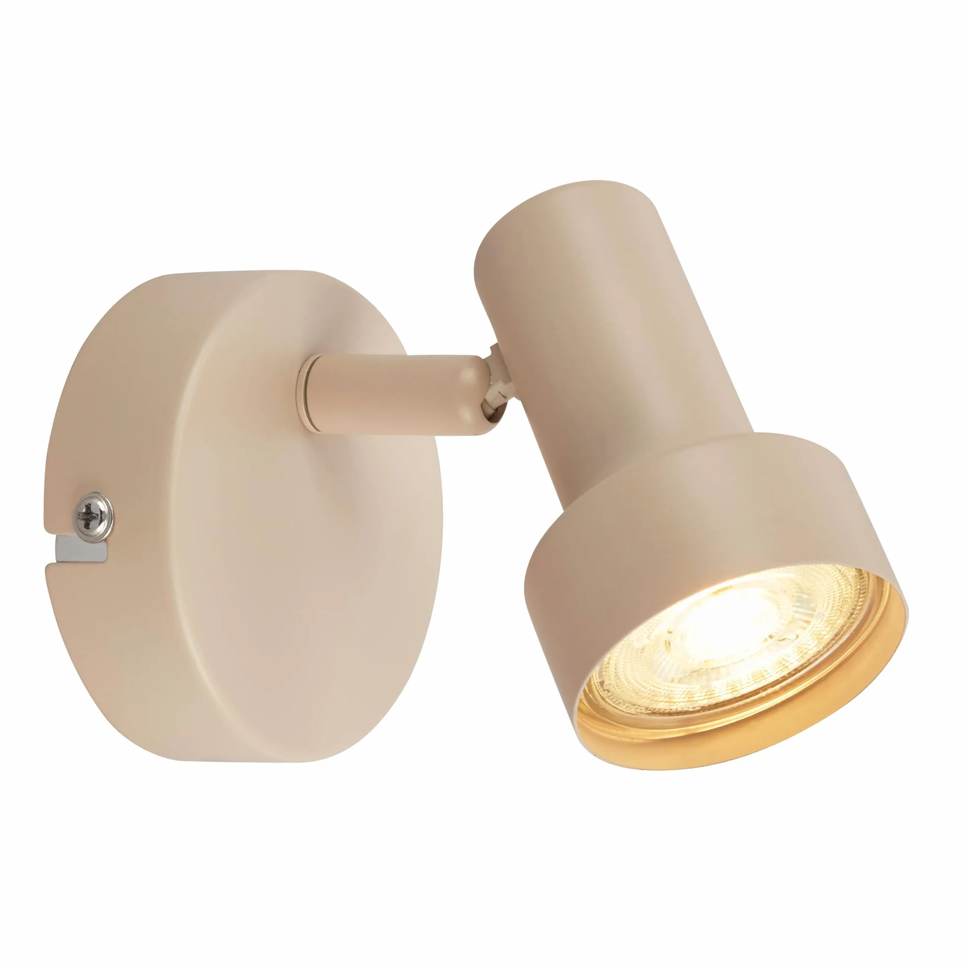 BRILONER - Regulowana lampa ścienna, gniazdo GU10, maks. 9 W, lampa ścienna, sypialnia, kinkiet, lampa do sypialni, 8 x 10,5 cm, beżowy