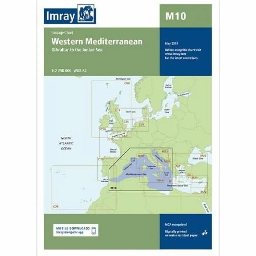 Imray Chart M10: Western Mediterranean