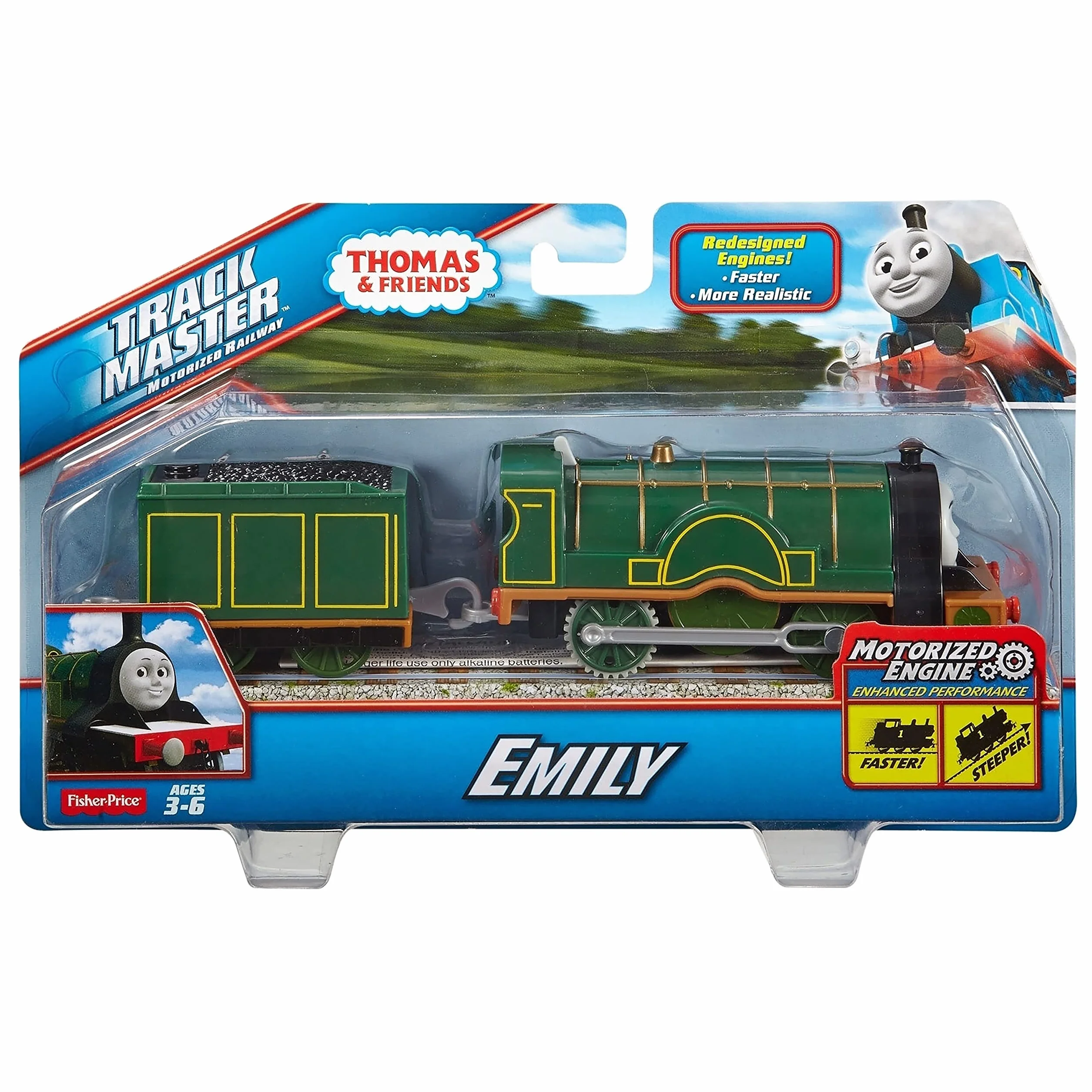 Thomas & Friends CDB69 Thomas and Friends Trackmaster Motorised Emily, pociąg zabawkowy, 3-letni