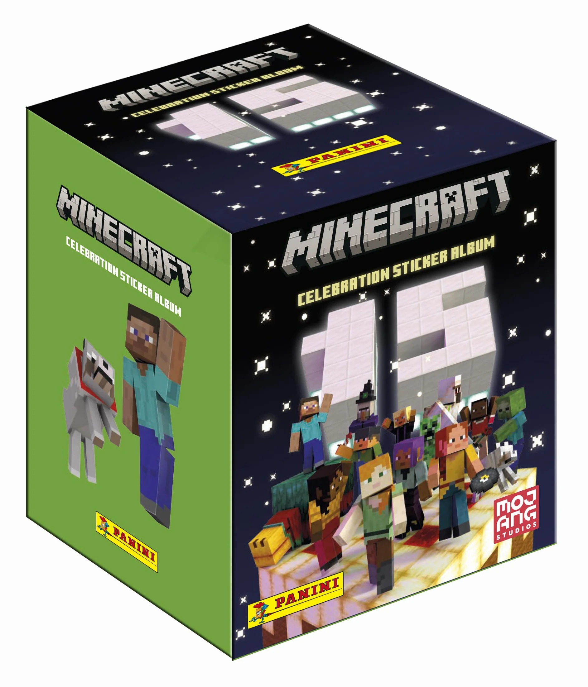 Panini Minecraft 3 Stickers 15eme Pudełko urodzinowe 36 kieszeni