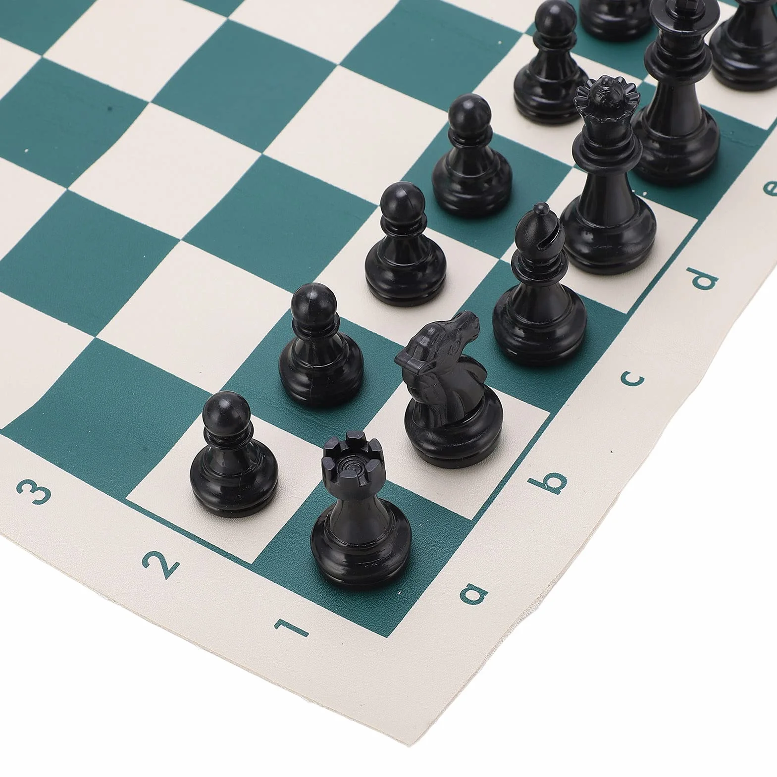 Tyenaza Portable Chess, PVC Portable Chess Travel Folding Sets Indoor Outdoor Play Relaxation