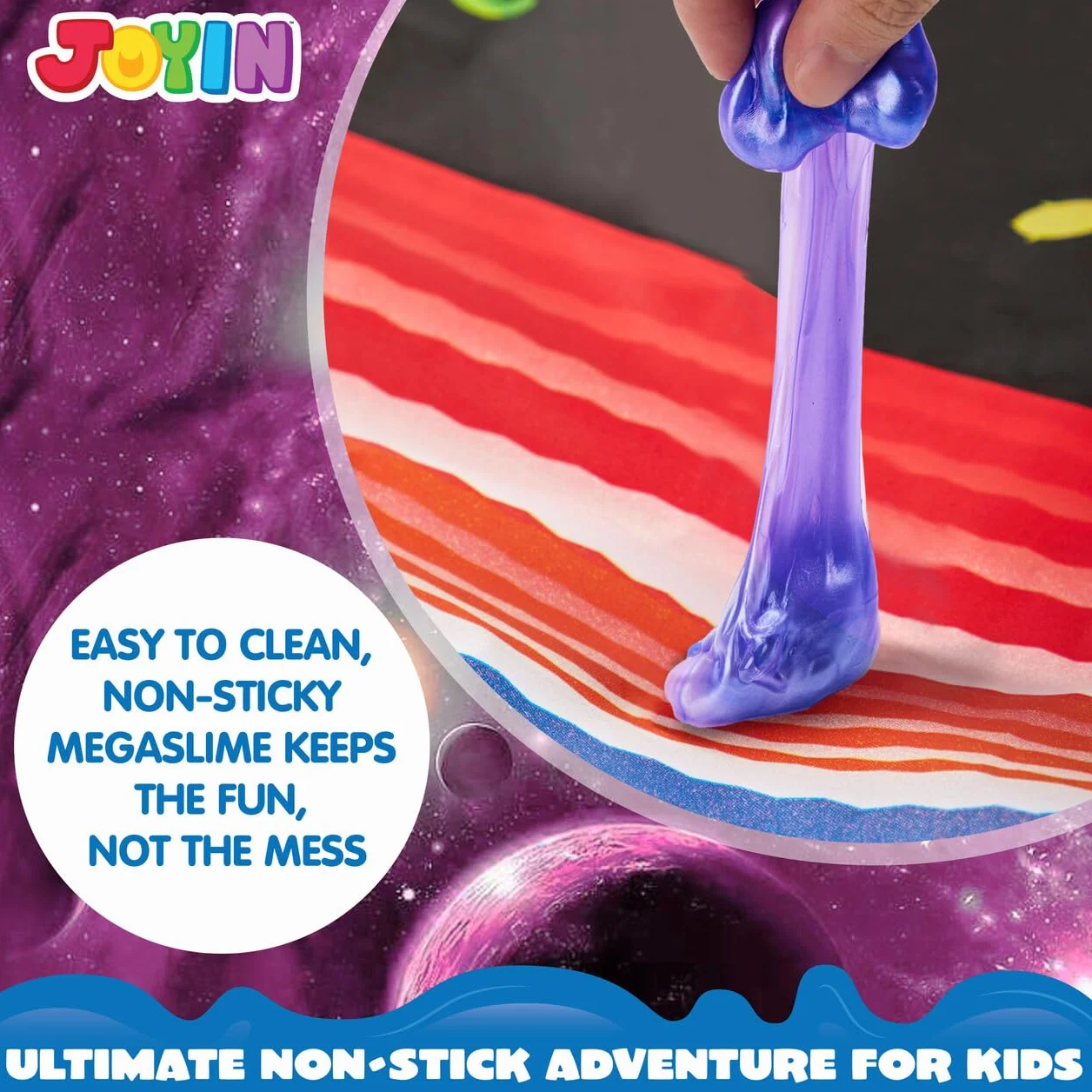 JOYIN Zestaw Slime Galaxy 24 kolory Mini Slime Fluffy antystresowy