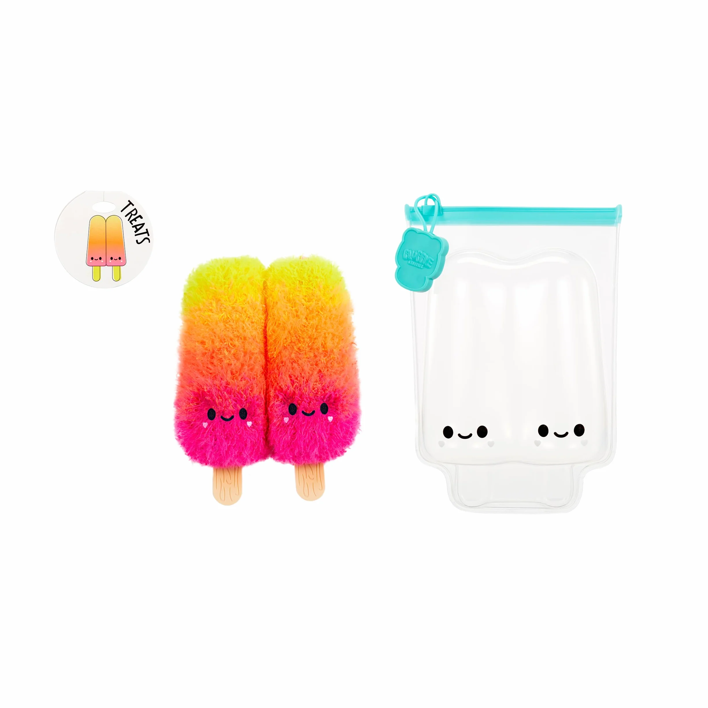 Fluffie Stuffiez Small Collectible Plush - Ice Pops - Niespodzianka po Rozpakowaniu - Przytulny Ultra Puszysty Pluszak DIY z Rodziny Fields - Zabawa Dotykowa i Sensoryczna - Dla Dzieci w Wieku 4+