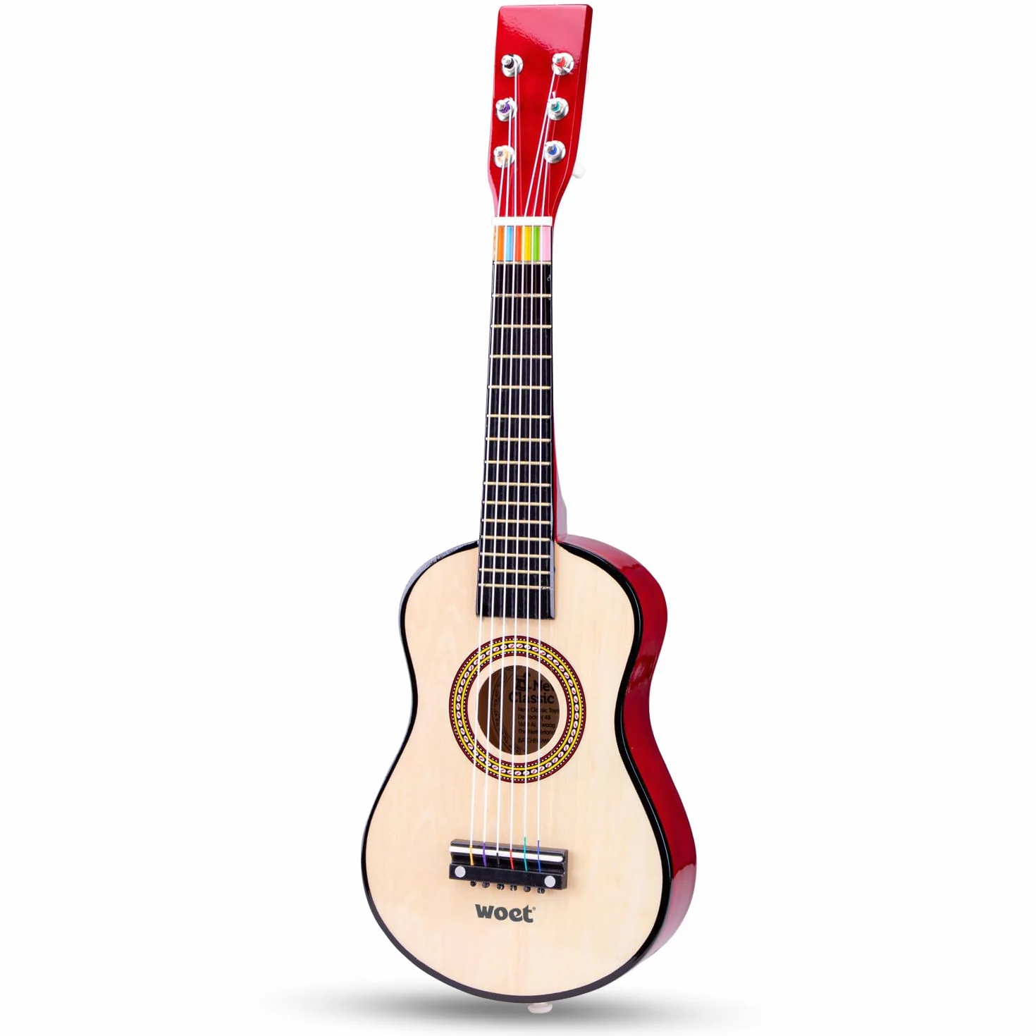 New Classic Toys NCT-0344 drewniana gitara zabawka dla dzieci 3 chłopcy dziewczęta