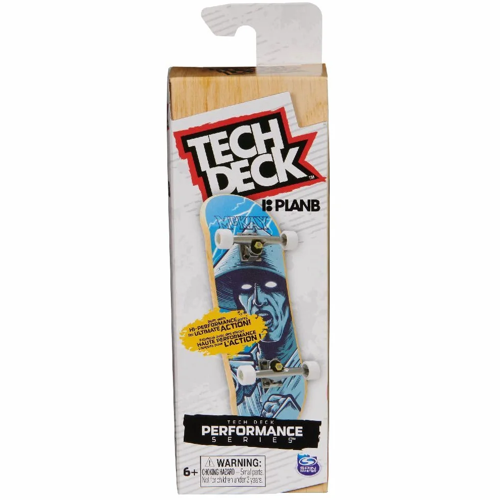 Tech Deck, Performance Series – wysokiej jakości deski na palce z prawdziwego drewna, z antypoślizgową taśmą piankową, miękka wydajność dzięki lekkobieżnym rolkom, od 6 lat
