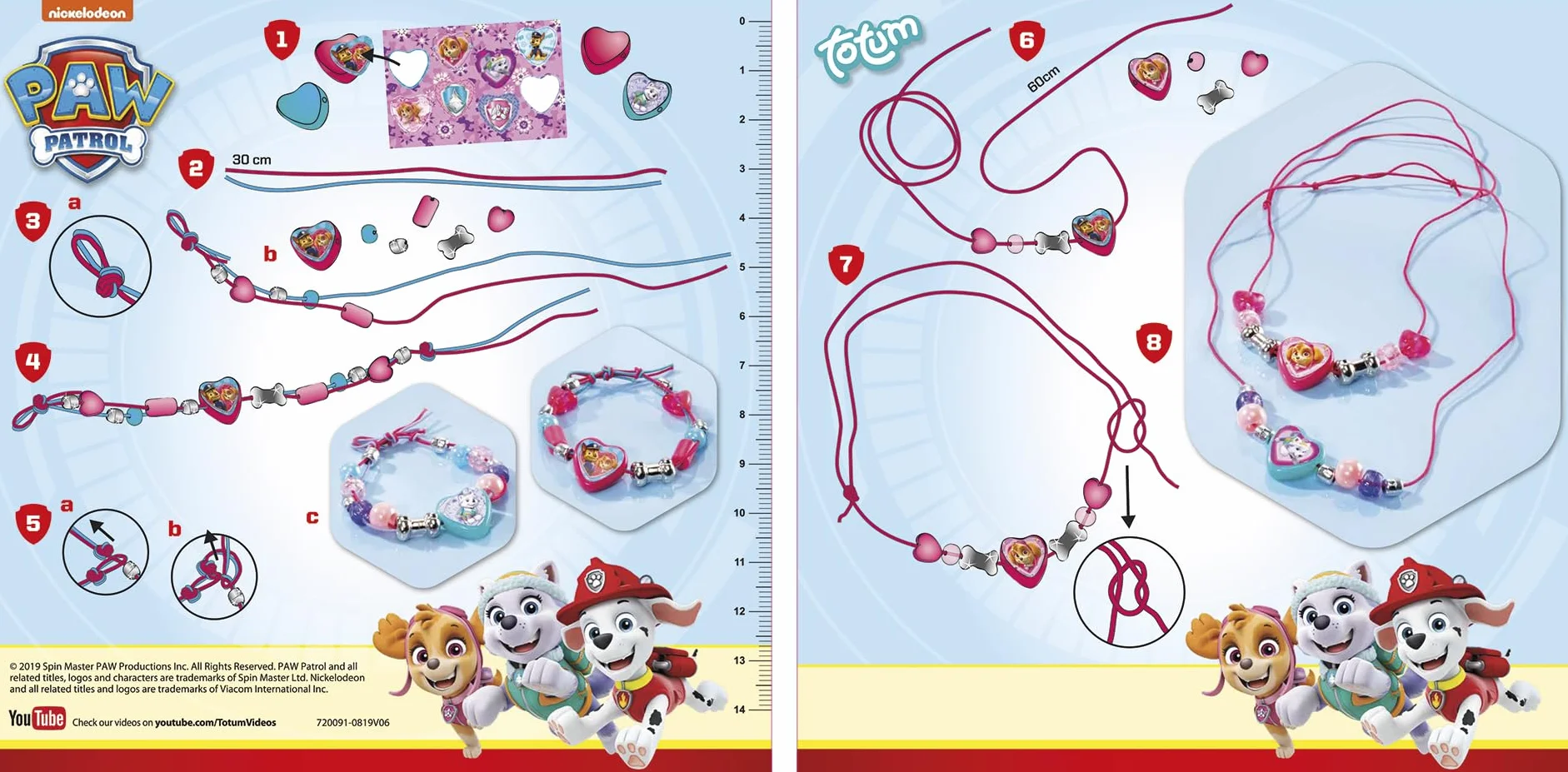Totum Paw Patrol Nick Jr. Stwórz wlasny Zestaw Bizuterii