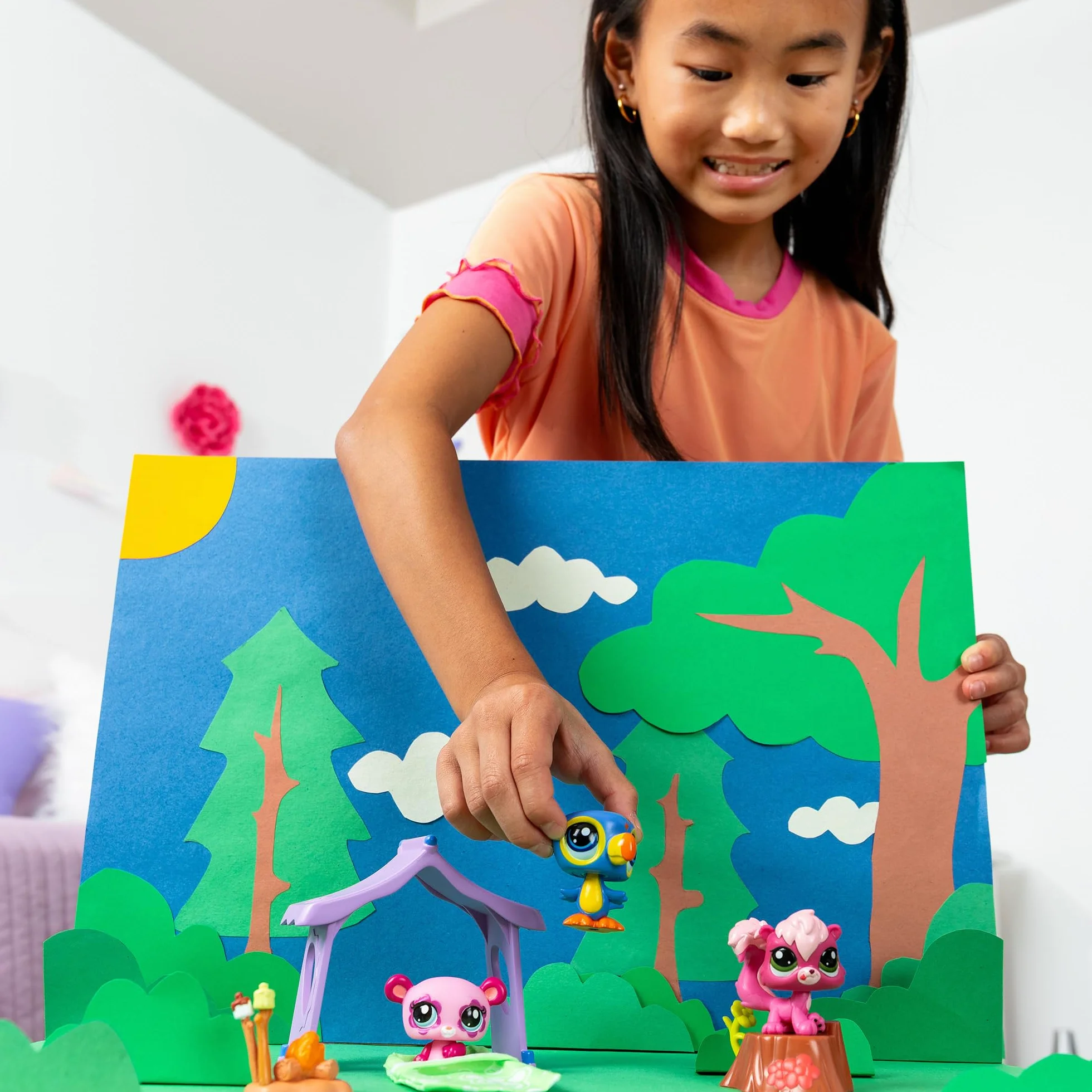 Bandai - Littlest Pet Shop - Zestaw 3 czapek - Camping