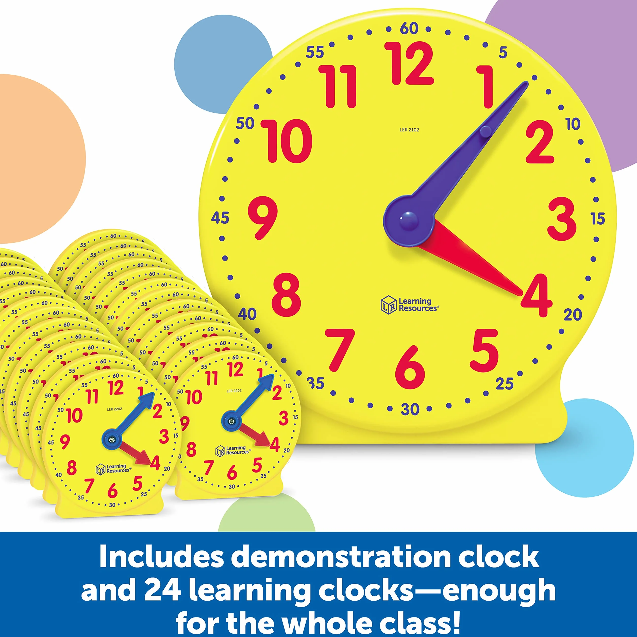 Learning Resources Big Time Klasa Zegar 25-Kawałek Zestaw