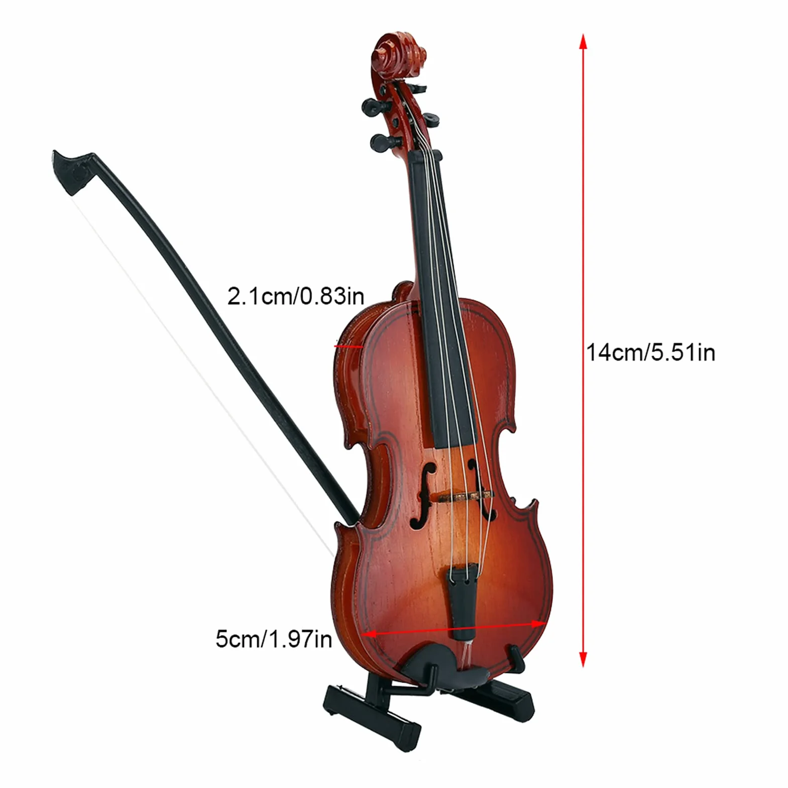 Małe Skrzypce Mini Skrzypce Małe Skrzypce Miniaturowe Skrzypce Drewniane Mini Skrzypce Model Wyświetlacz Ozdoba Muzyczna Symulacja Skrzypce