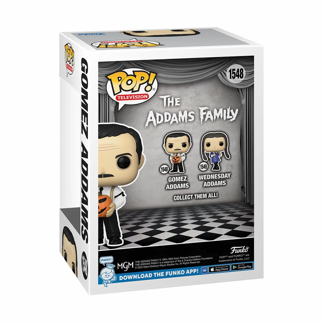 Funko POP! TV: AFC - Gomez Addams - Addams Family Classic TV - Kolekcjonerska figurka winylowa - Pomysł na prezent - Oficjalny towar - Zabawki dla dzieci i dorosłych - Fani horrorów