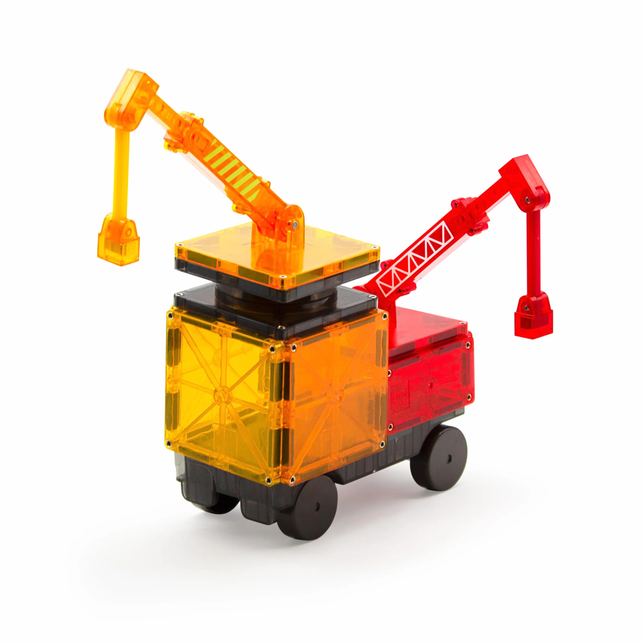 Magna-Tiles Budowniczy 32-częściowy zestaw, oryginalne magnetyczne płytki budowlane do kreatywnej zabawy otwartej, zabawki edukacyjne dla dzieci w wieku 3 lat + (32 sztuki) (21632)