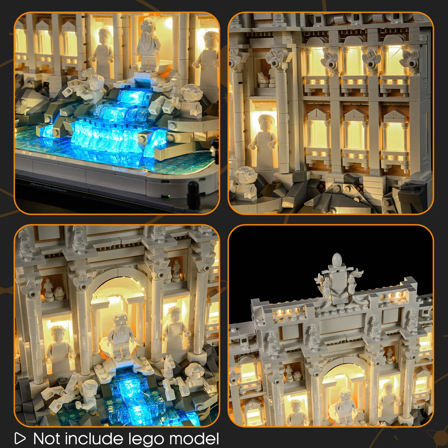 LIGHTAILING Zestaw świateł do Lego-21062 Fontanny di Trevi - model z klocków - nie wymienione na modelu