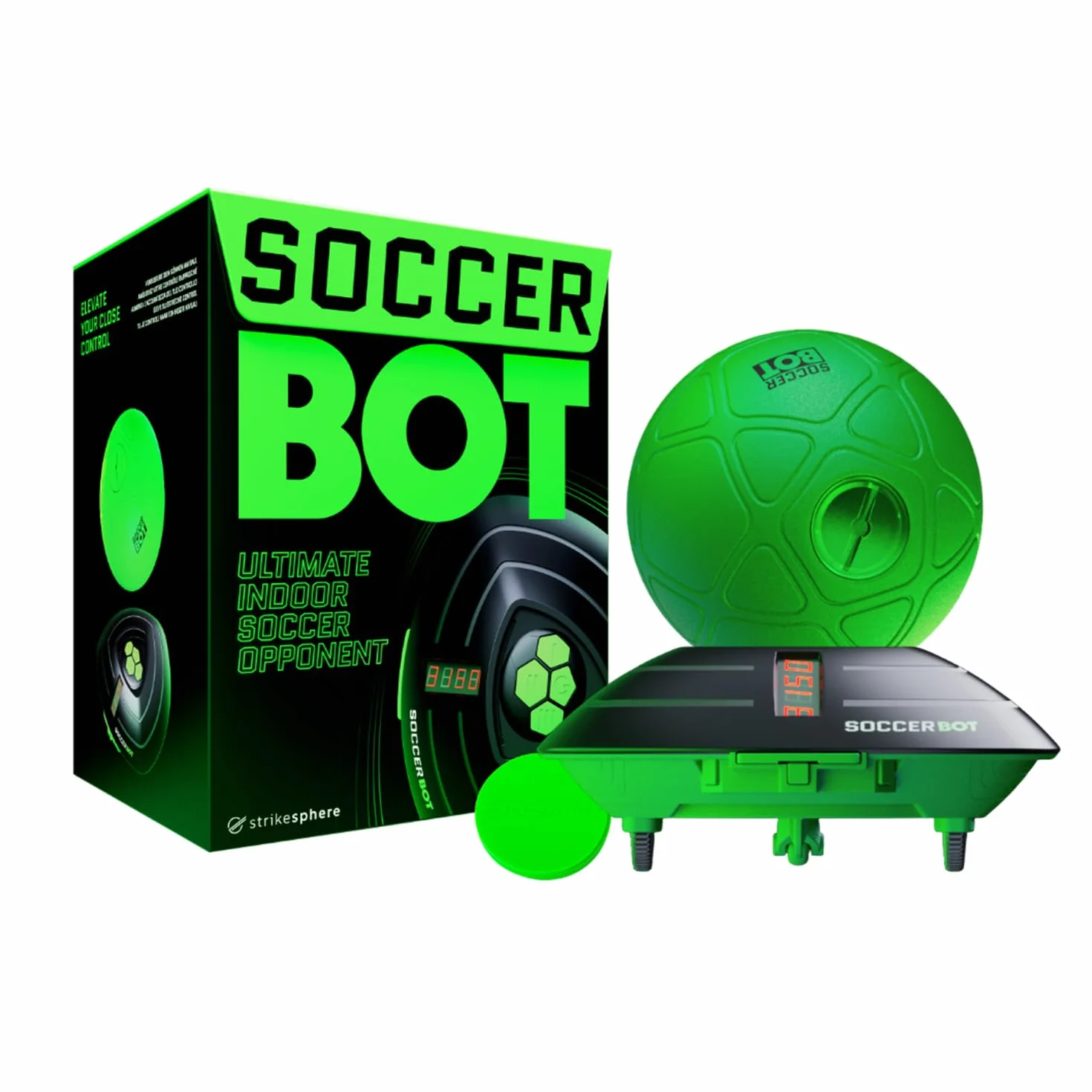 Smart Ball 1001CB Soccer Bot Indoor Football Trainer, czarny