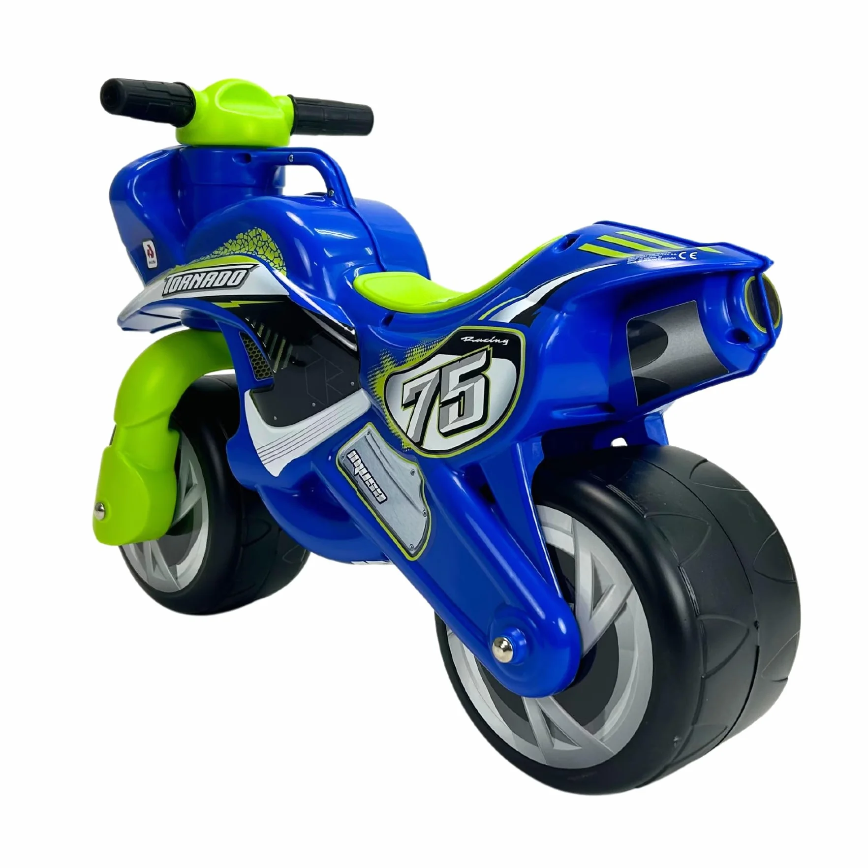Jeździk Motocyklowy Dla Dzieci Tundra Tornado – Niebieski Motorek Biegowy Dla Dzieci Od 18 Miesięcy Do 3 Lat – Stabilny, Lekki i Ergonomiczny – Wyprodukowano w Hiszpanii - INJUSA