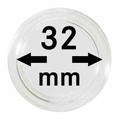 LINDNER Das Original Kapsułki na monety wewn. Ø 32 mm, opakowanie 100 szt