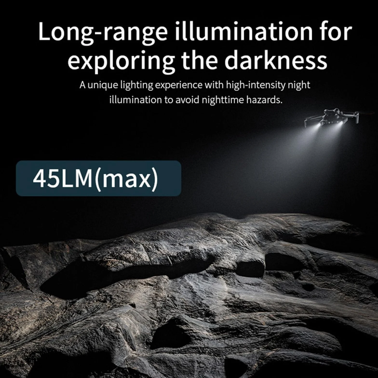 DJI Mini 4 Pro szperacz lampka nocna podwójne światło obrót 360° wiele trybów
