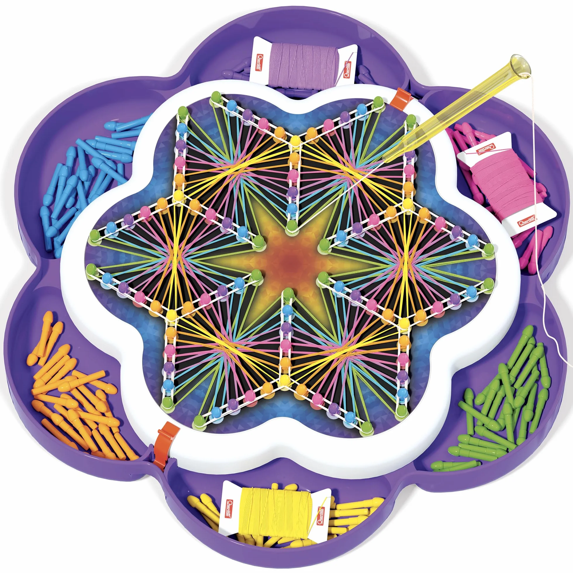 QUERCETTI 2850 Fantasy Quercetti-2850 String Art Mandala mandale dla dzieci, wielokolorowe