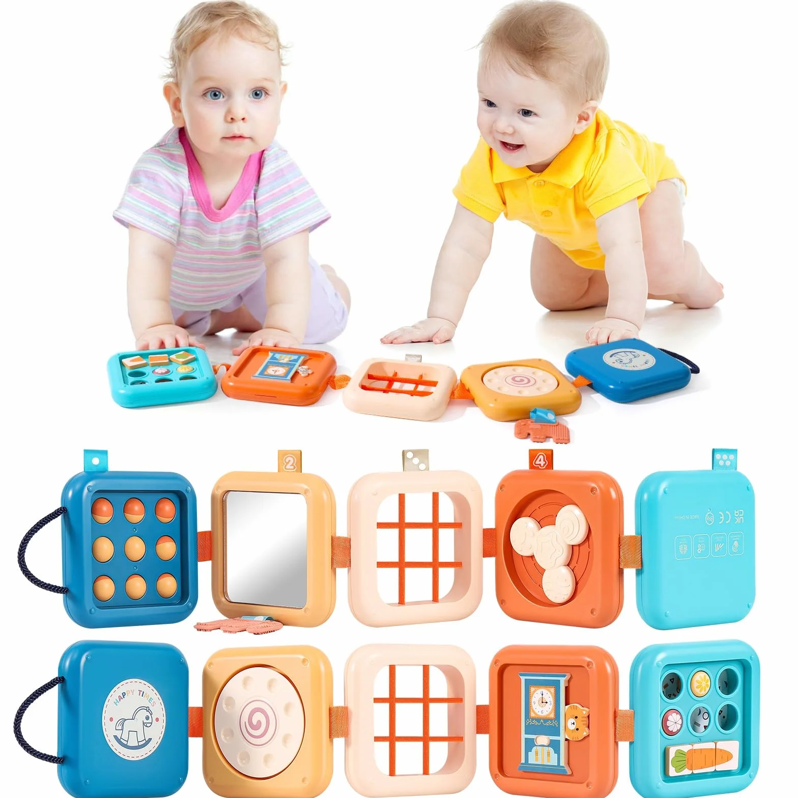 Busy Board zabawka Montessori, 2 lata, 8 w 1, gry edukacyjne, zabawki rozwojowe, gry samoloty, samochód, dziecko, podróże, prezent dla dzieci, chłopców, dziewcząt, 1-5 lat, urodziny, Boże