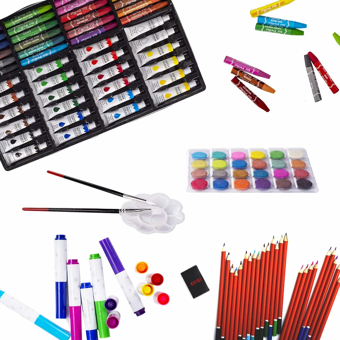 KINSPORY 139 PCS Zestaw artystyczny dla dzieci, Deluxe Pudełko do malowania