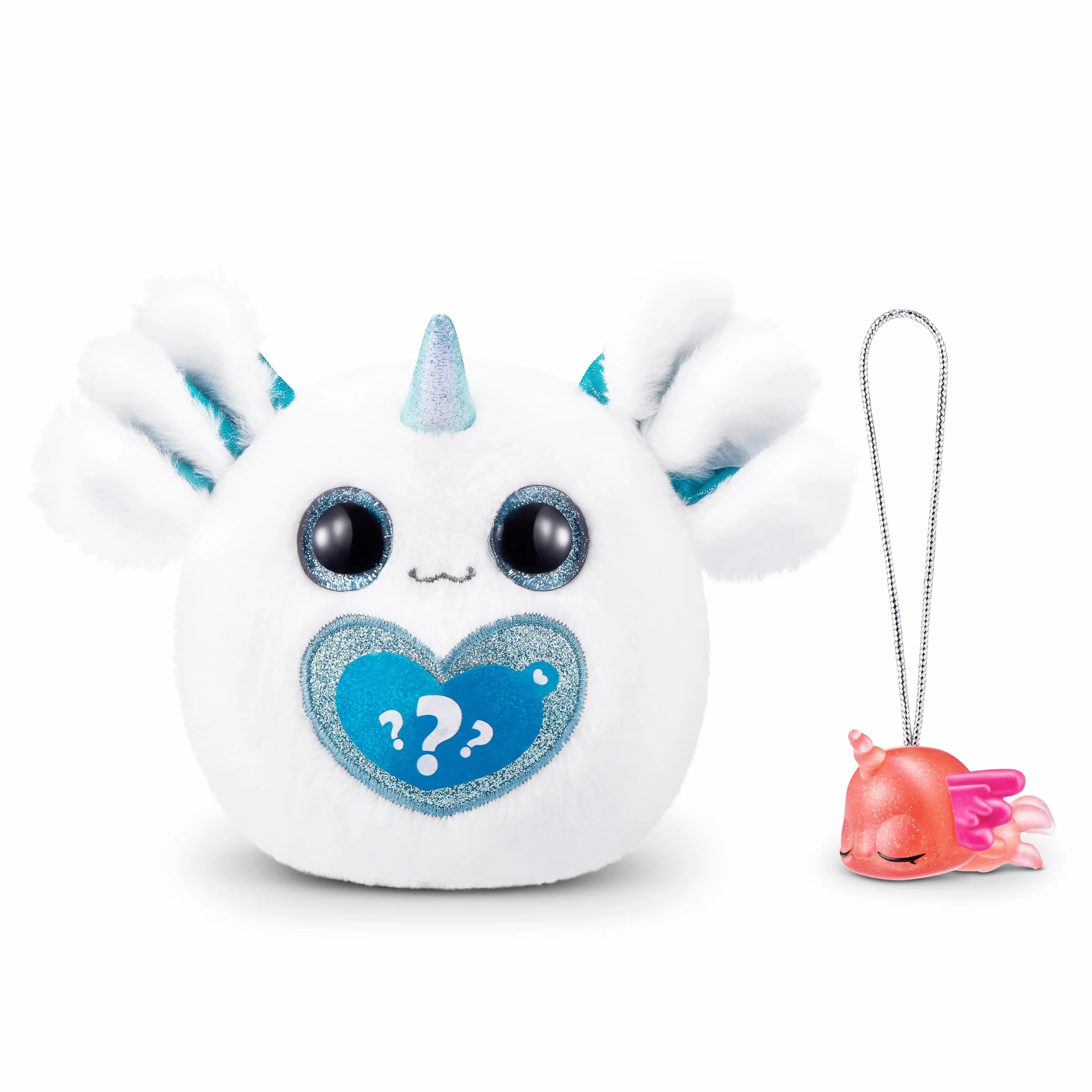 Rainbocorns Sparkle Heart Series 1-AXOLOTLCORN Surprise White Axolotl, 92120B