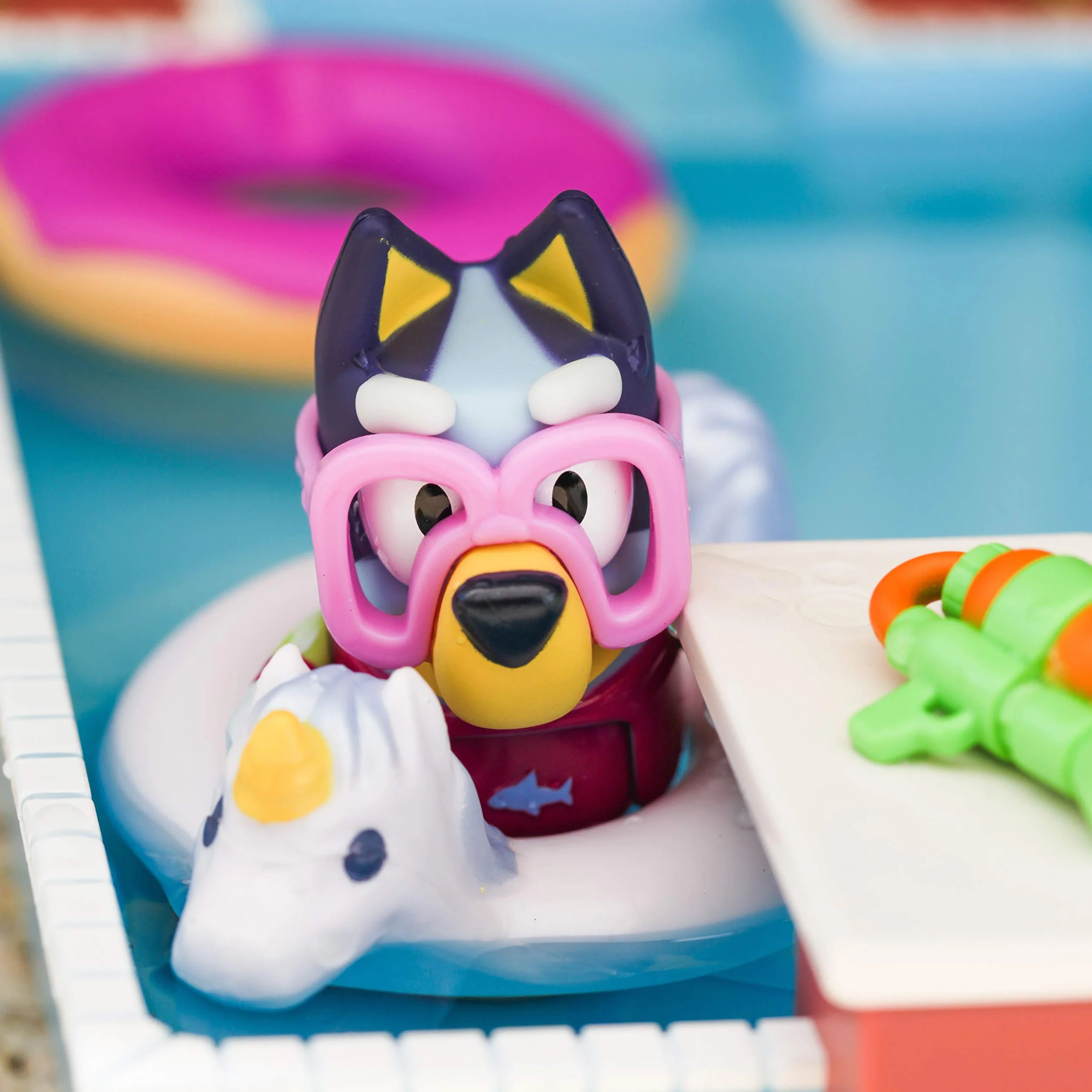 Bluey Pool Time Fun Playset with Diving Board and Deck