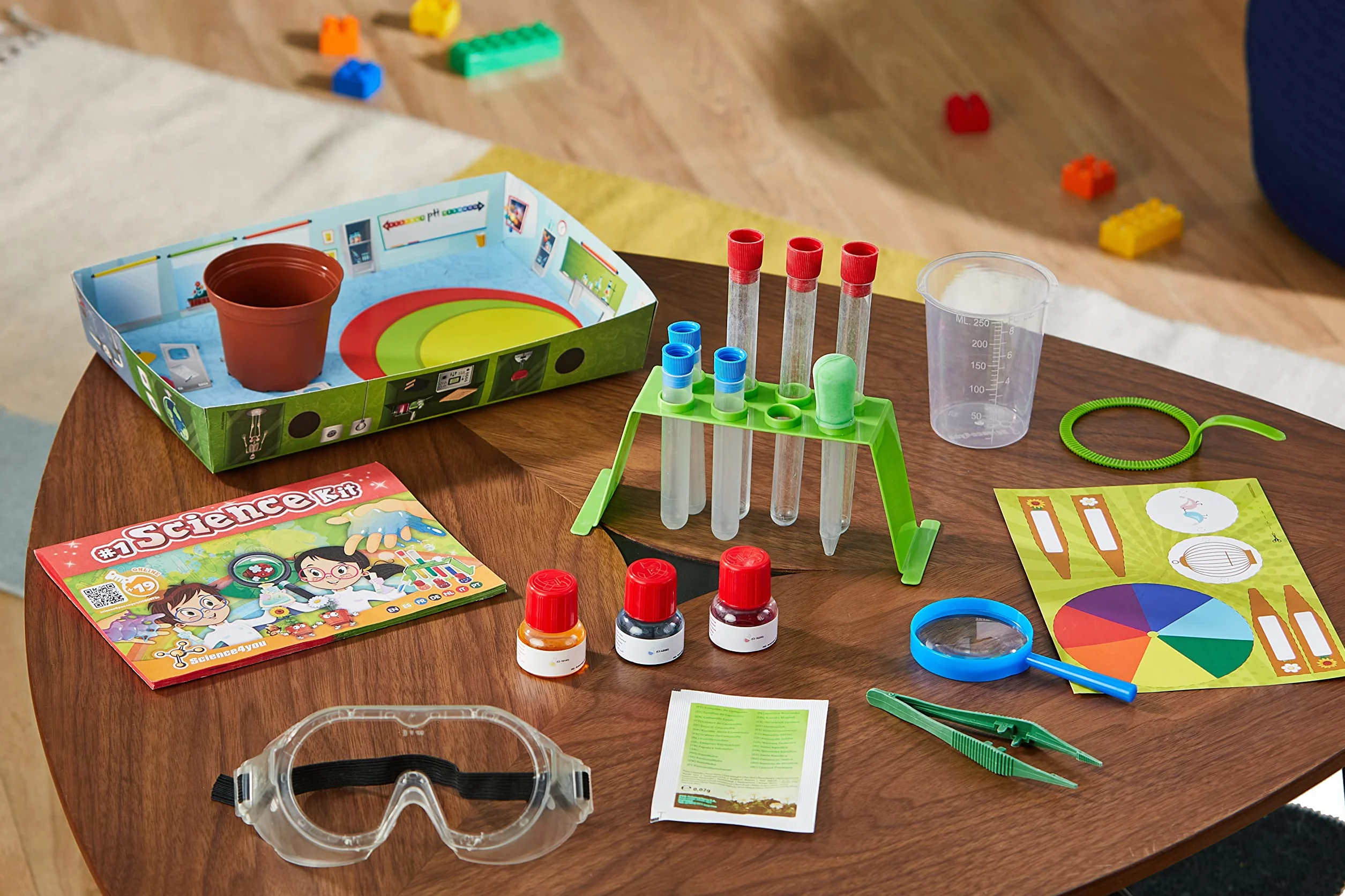 Science4you My First Science Kit – Zestawy naukowe dla dzieci w wieku od 4 lat z eksperymentami w laboratorium naukowym, zajęcia plastyczne i rzemieślnicze, tworzenie tęczy, zestaw STEM, zabawki, gry,
