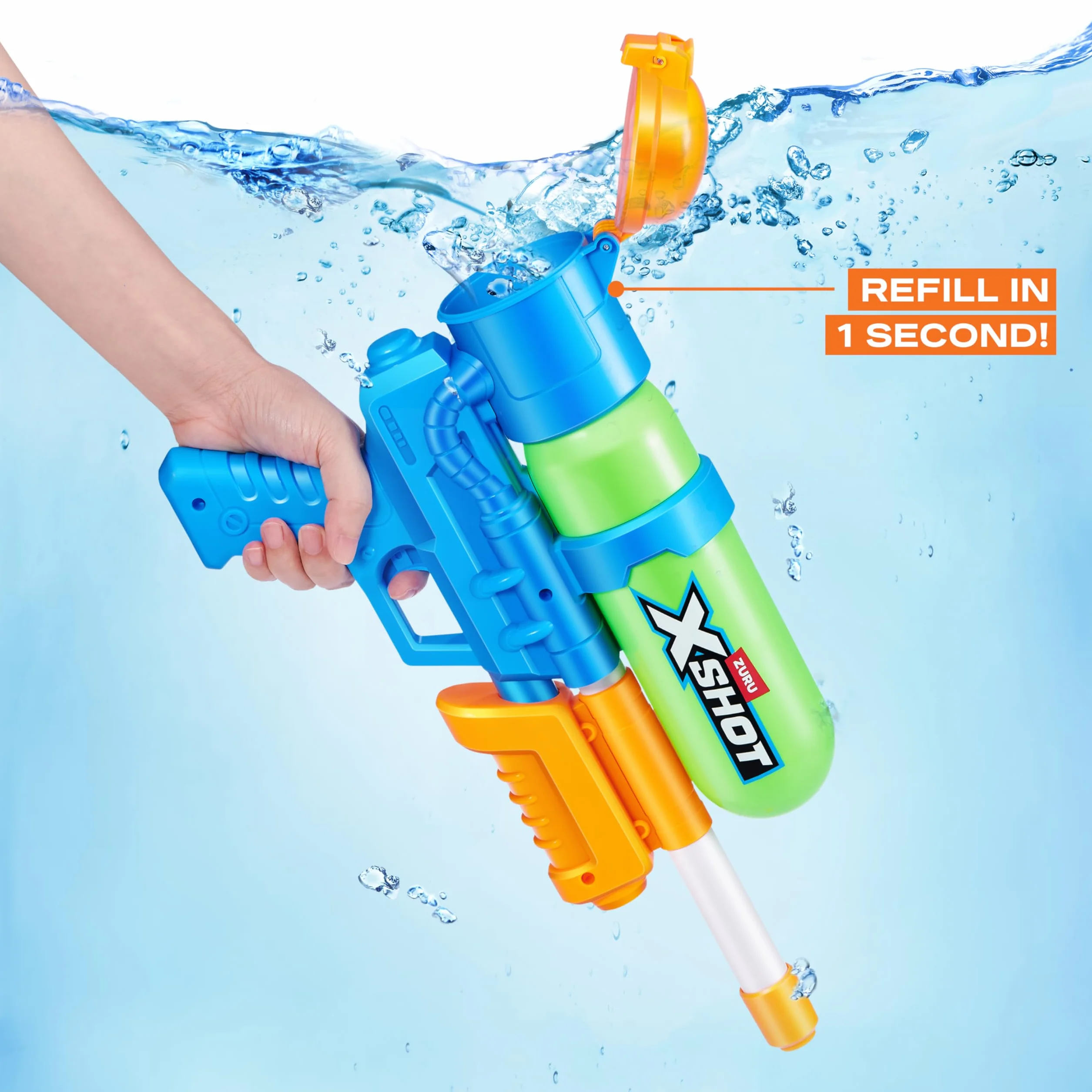XSHOT Water -FAST FILL-SERIES 1-RETRO BLASTER GREEN