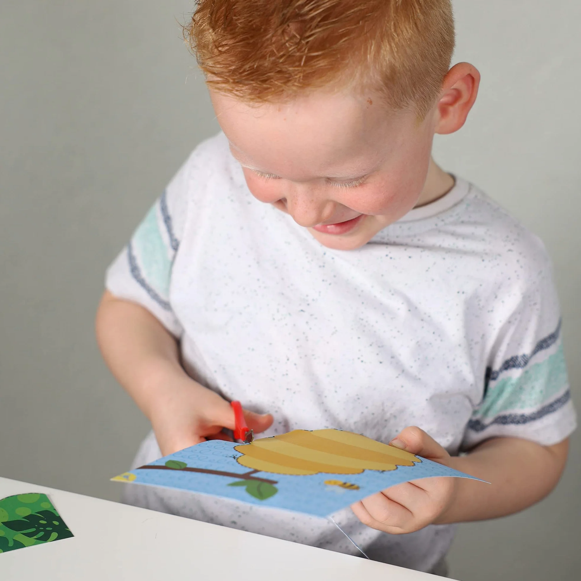 SES Creative Uczę się wycinać krok po kroku Edukacyjny zestaw do krojenia 3-6 lat 3 nożyczki bezpieczeństwa 30 kart do cięcia