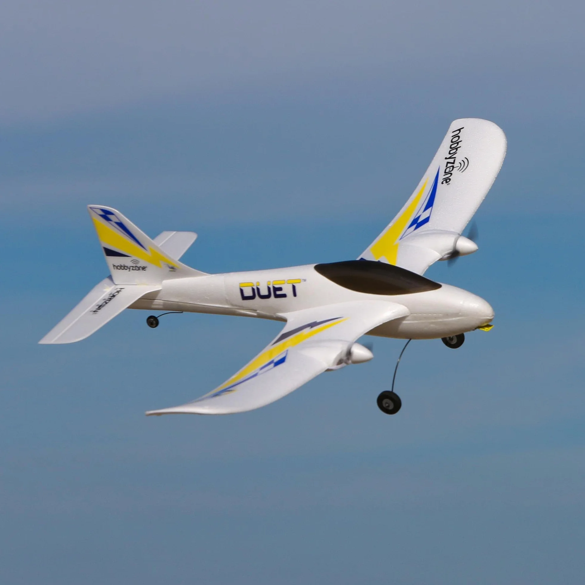HobbyZone RC Airplane Duet S 2 RTF Everything Needed to Fly is included with Safe HBZ05300
