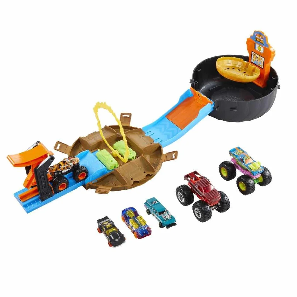 HOT WHEELS TOTAL HHY74 Hot Wheels Monster Trucks zestaw do gry w opony, wielokolorowy