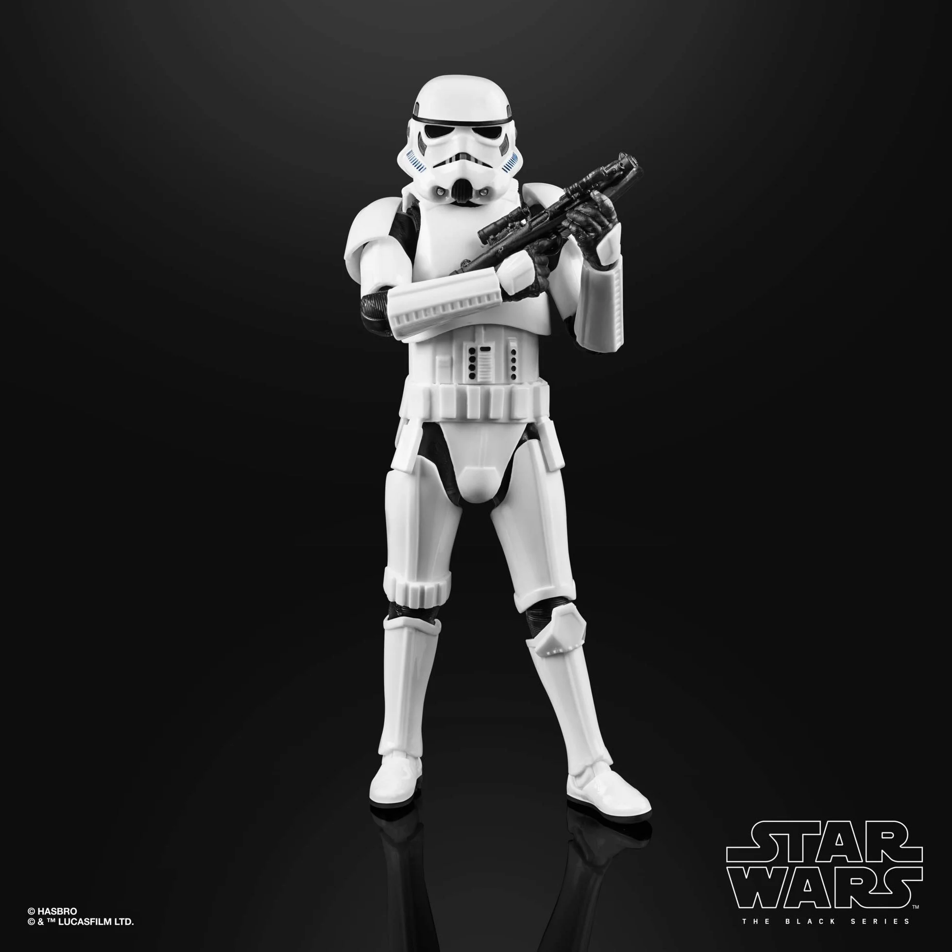 Star Wars Czarna seria imperialny szturmowiec zabawka 15 cm skala Mandalorian kolekcjonerska figurka akcji, dzieci w wieku 4 lat