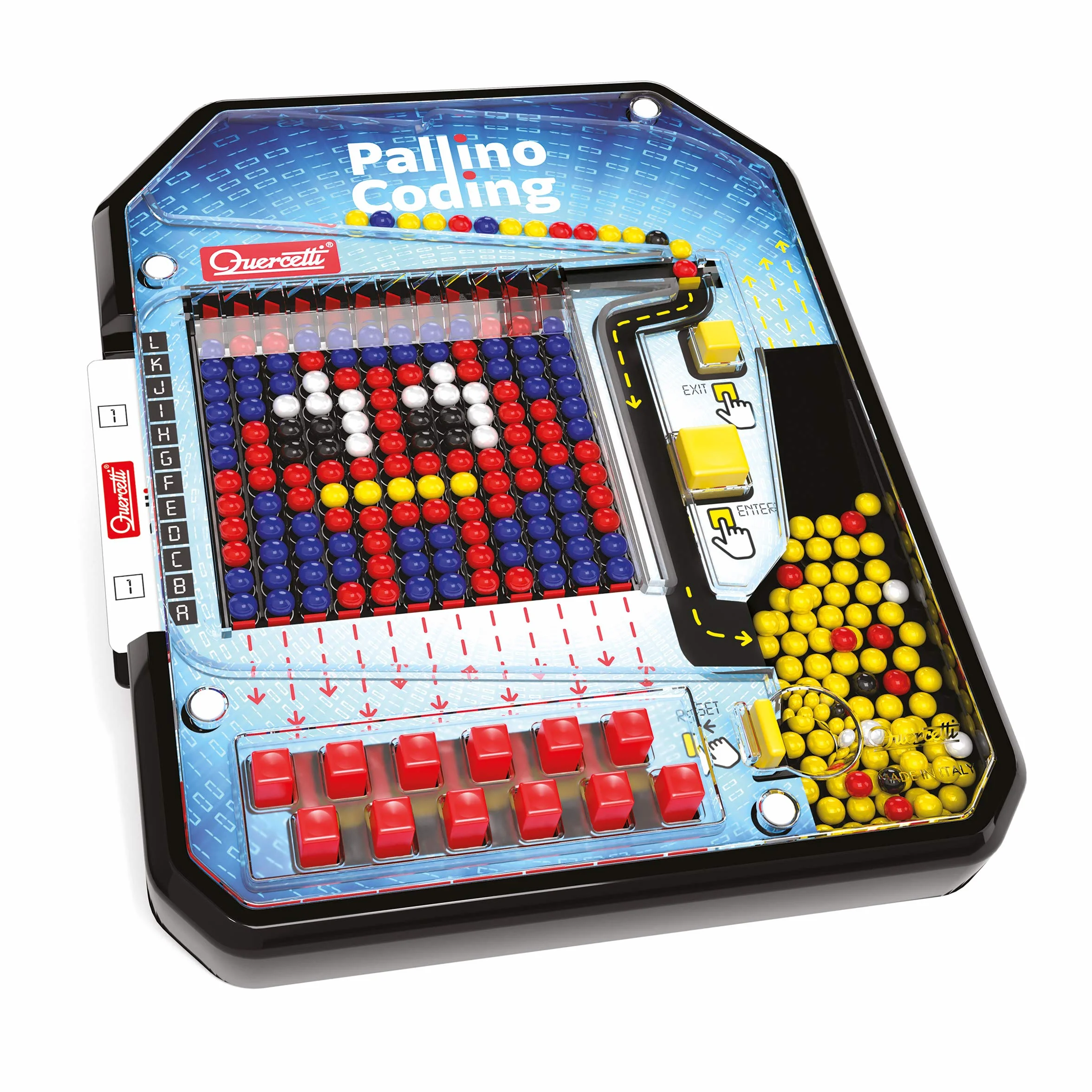 Quercetti - 1021 Pallino Coding STEM Learning and Coding for Kids Multicolour 1021
