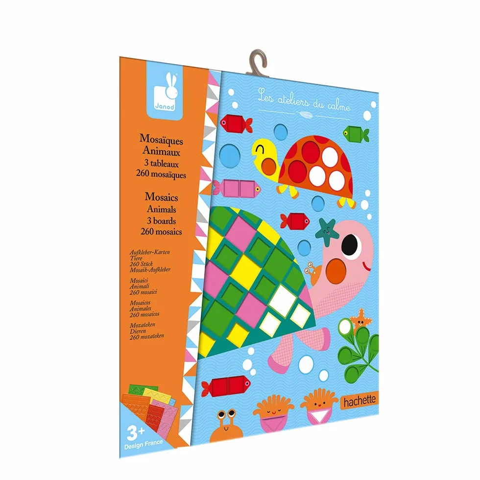 Janod Les Ateliers du Calme Creative Kit Animal Mosaics J07899