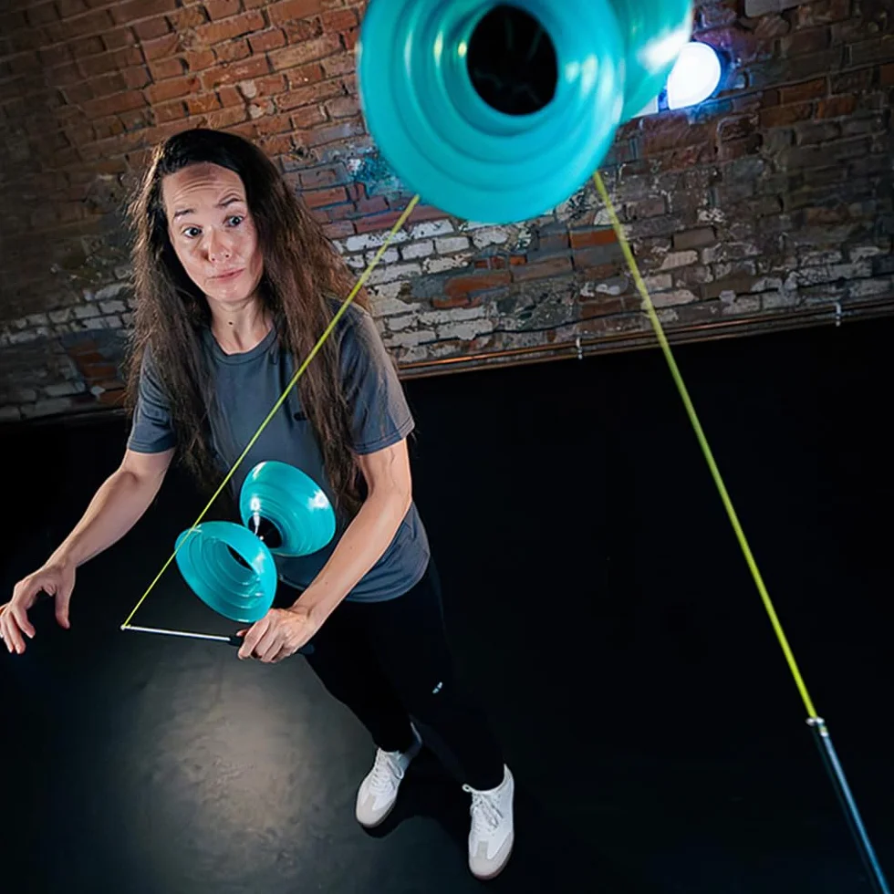 Diabolo Patyczki (aluminiowe drążki do rąk, gumowy uchwyt, zawiera aplikację Diabolo String i sztuczki)